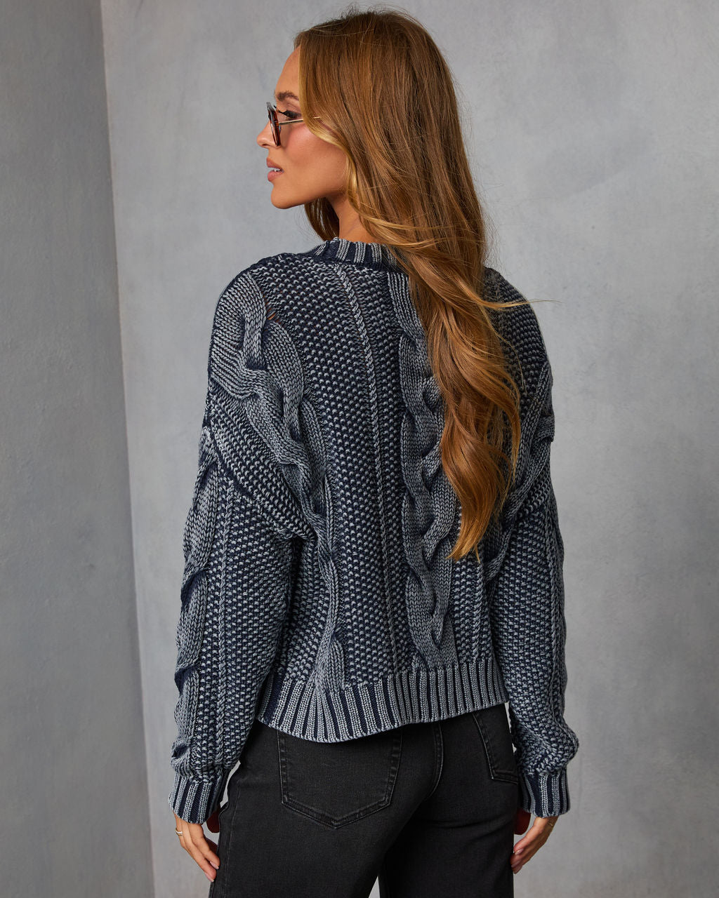 Annamarie Cable Knit Sweater-Vogue Logic