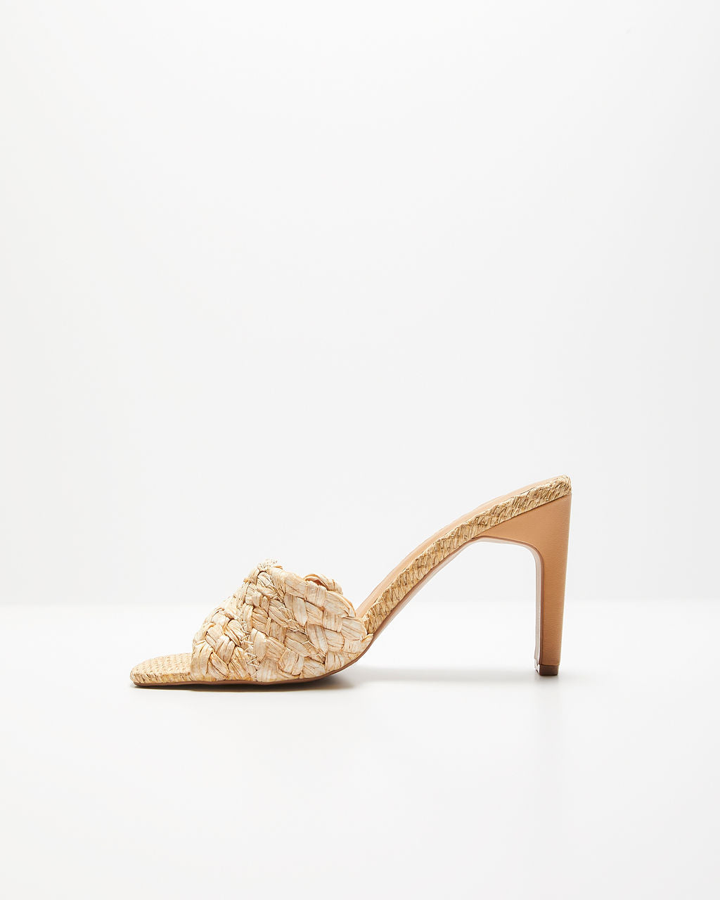 Kori Woven Peep Toe Heeled Sandals-Vogue Logic
