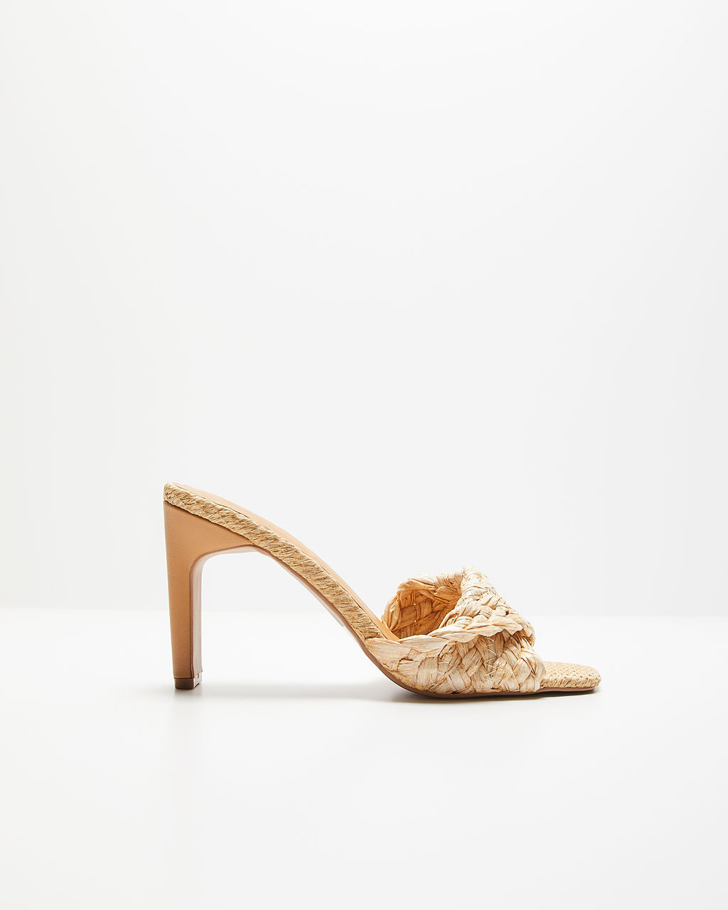 Kori Woven Peep Toe Heeled Sandals-Vogue Logic