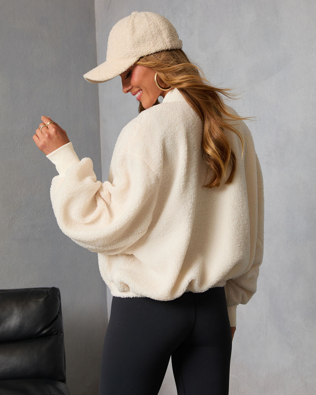 Sunday Still Sherpa Bomber Jacket-Vogue Logic