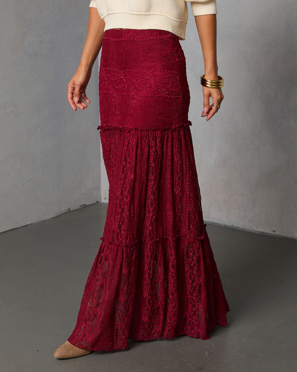 Alene Lace Maxi Skirt-Vogue Logic