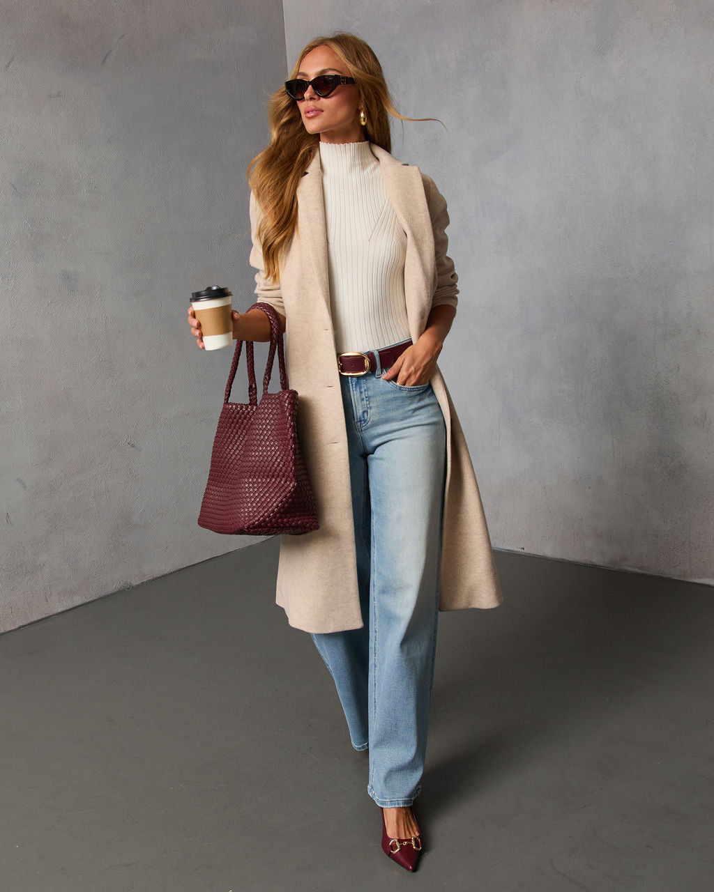 Breezy City Fall Pocketed Coat-Vogue Logic