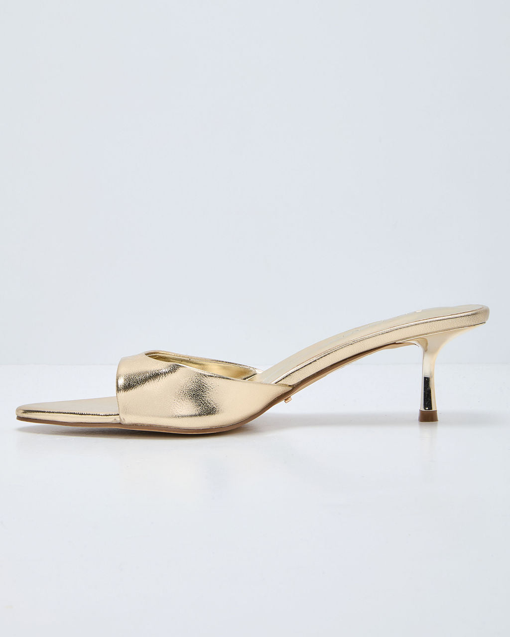 Lissette Metallic Open Toe Mule-Vogue Logic