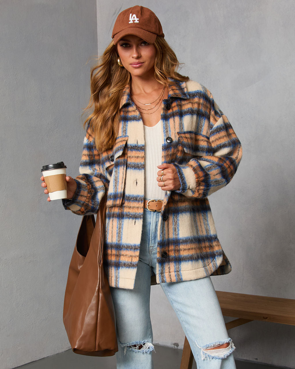 Haystack Heavyweight Plaid Jacket-Vogue Logic