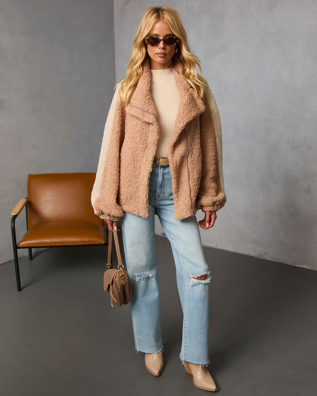 Cloudwalk Colorblock Fleece Jacket-Vogue Logic