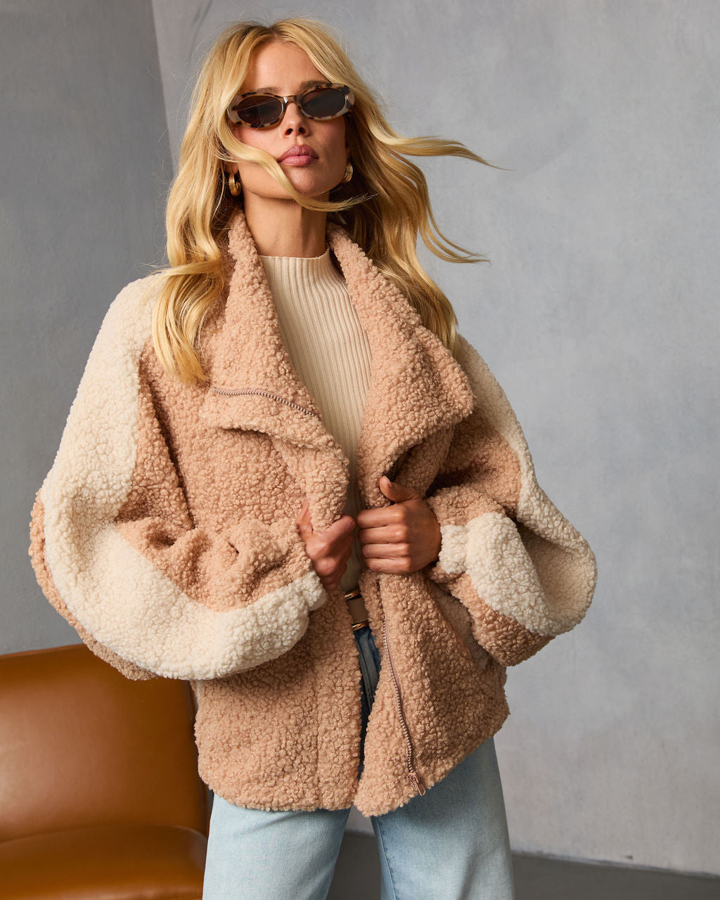 Cloudwalk Colorblock Fleece Jacket-Vogue Logic