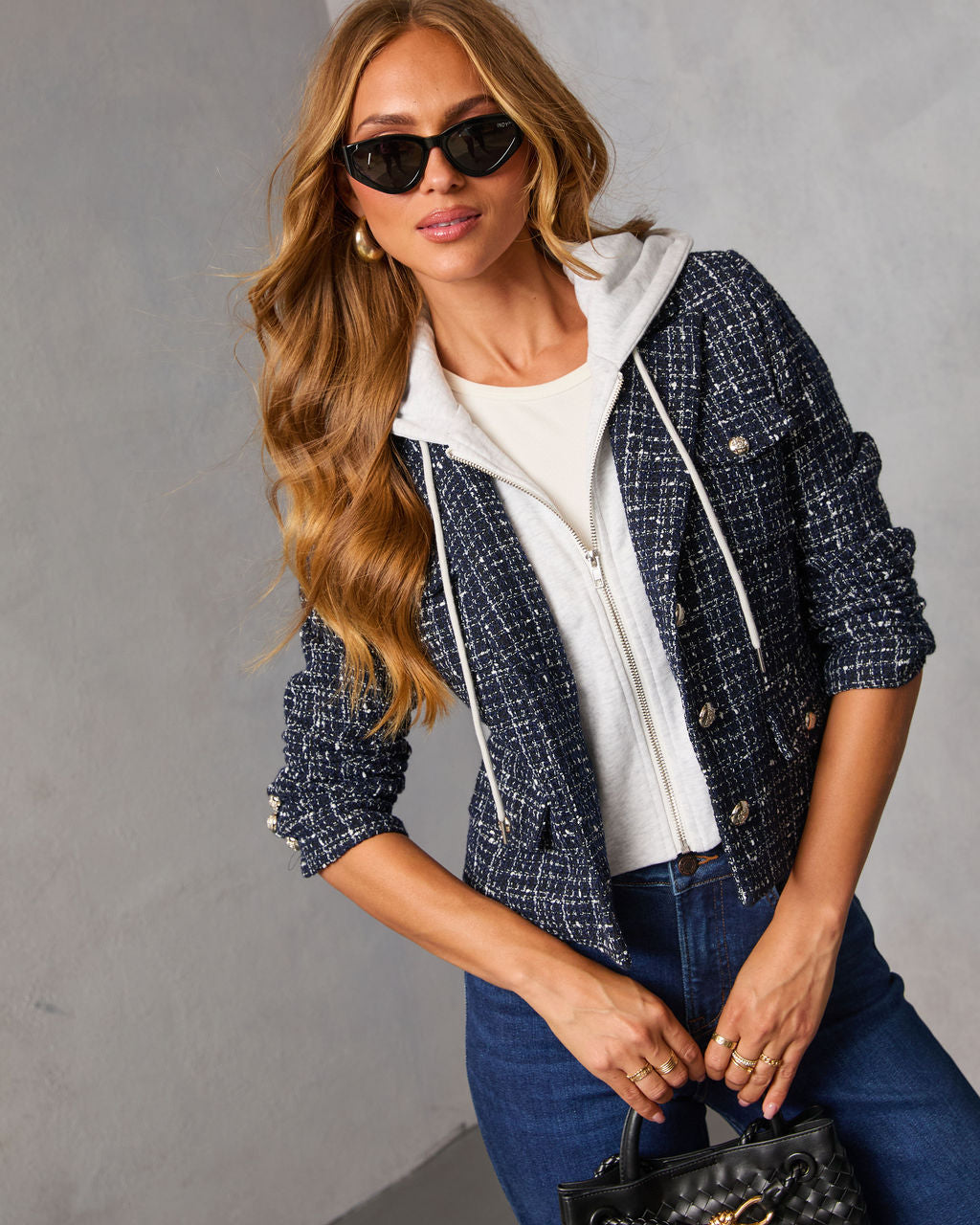 Varnelle Tweed Twofer Blazer-Vogue Logic