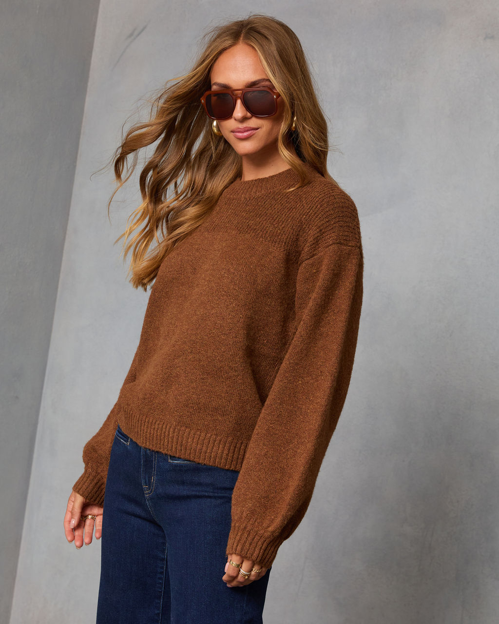 Alana Knit Pullover Sweater-Vogue Logic