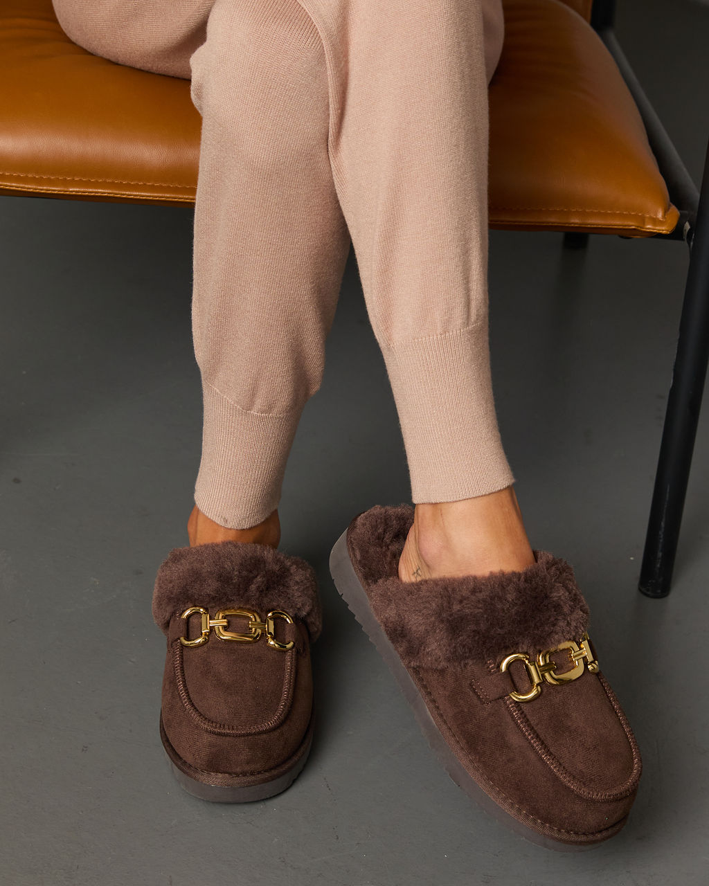 Toasted Oat Suede Horsebit Loafers-Vogue Logic