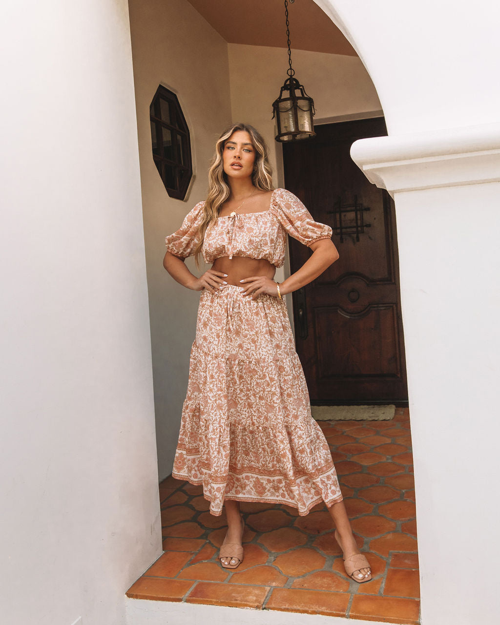 Adela Floral Crop Top-Vogue Logic