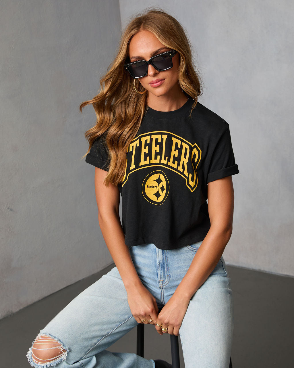 Pittsburgh Steelers NFL Short Sleeve Graphic Tee-Vogue Logic