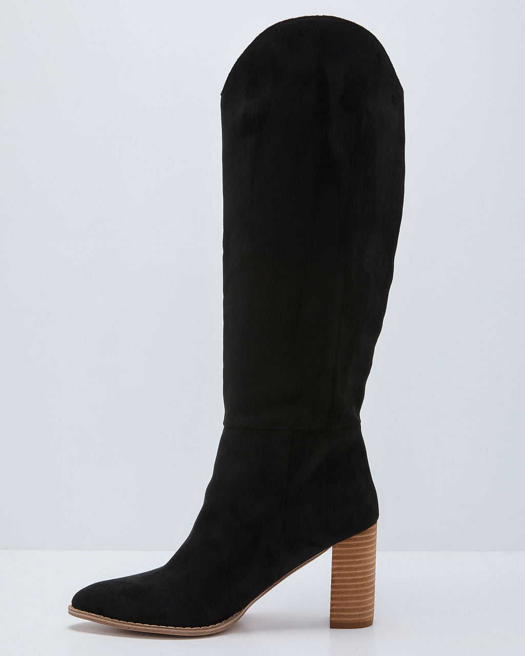 Wilison Faux Suede Knee High Boots-Vogue Logic