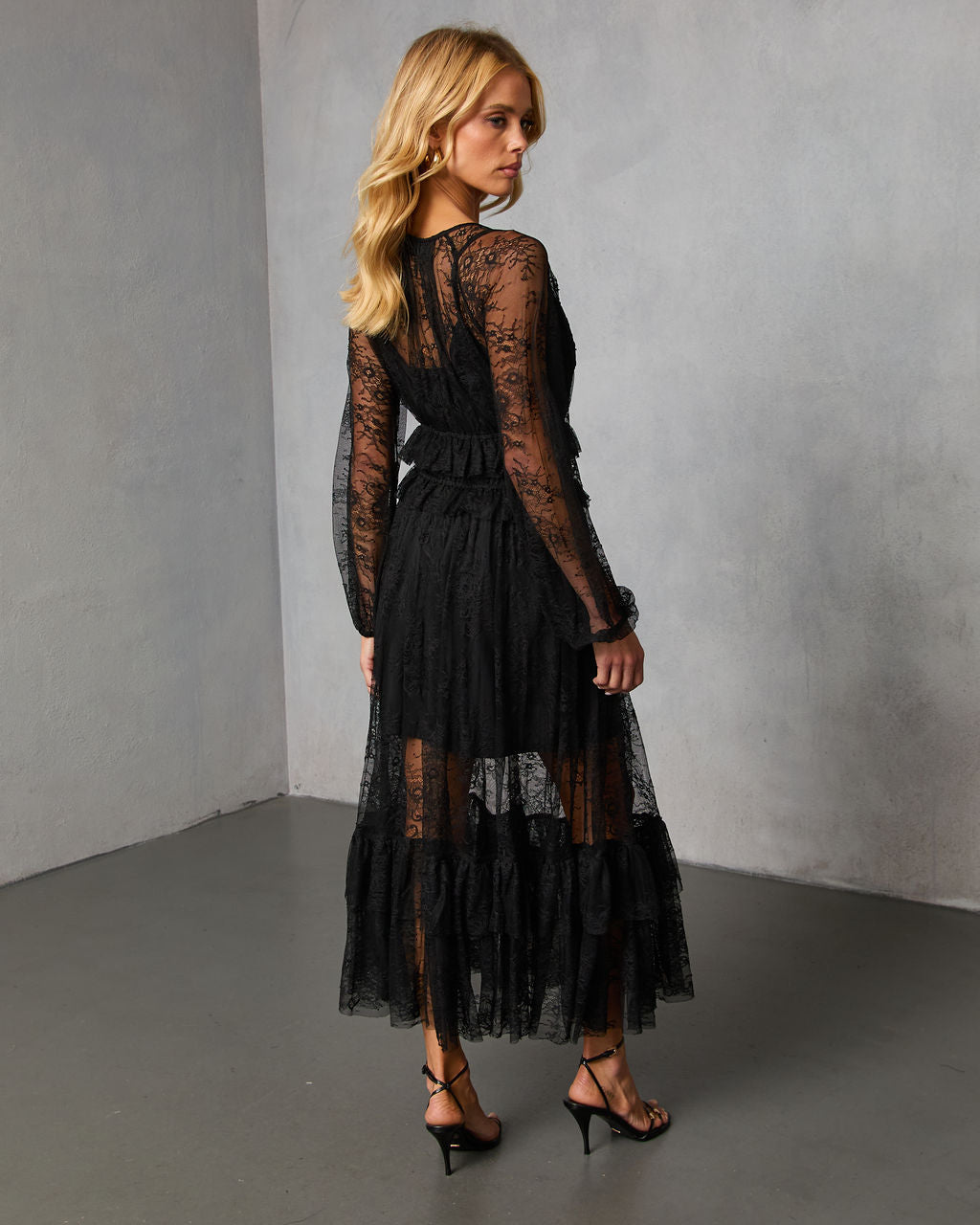 Glenmere Lace Midi Dress-Vogue Logic