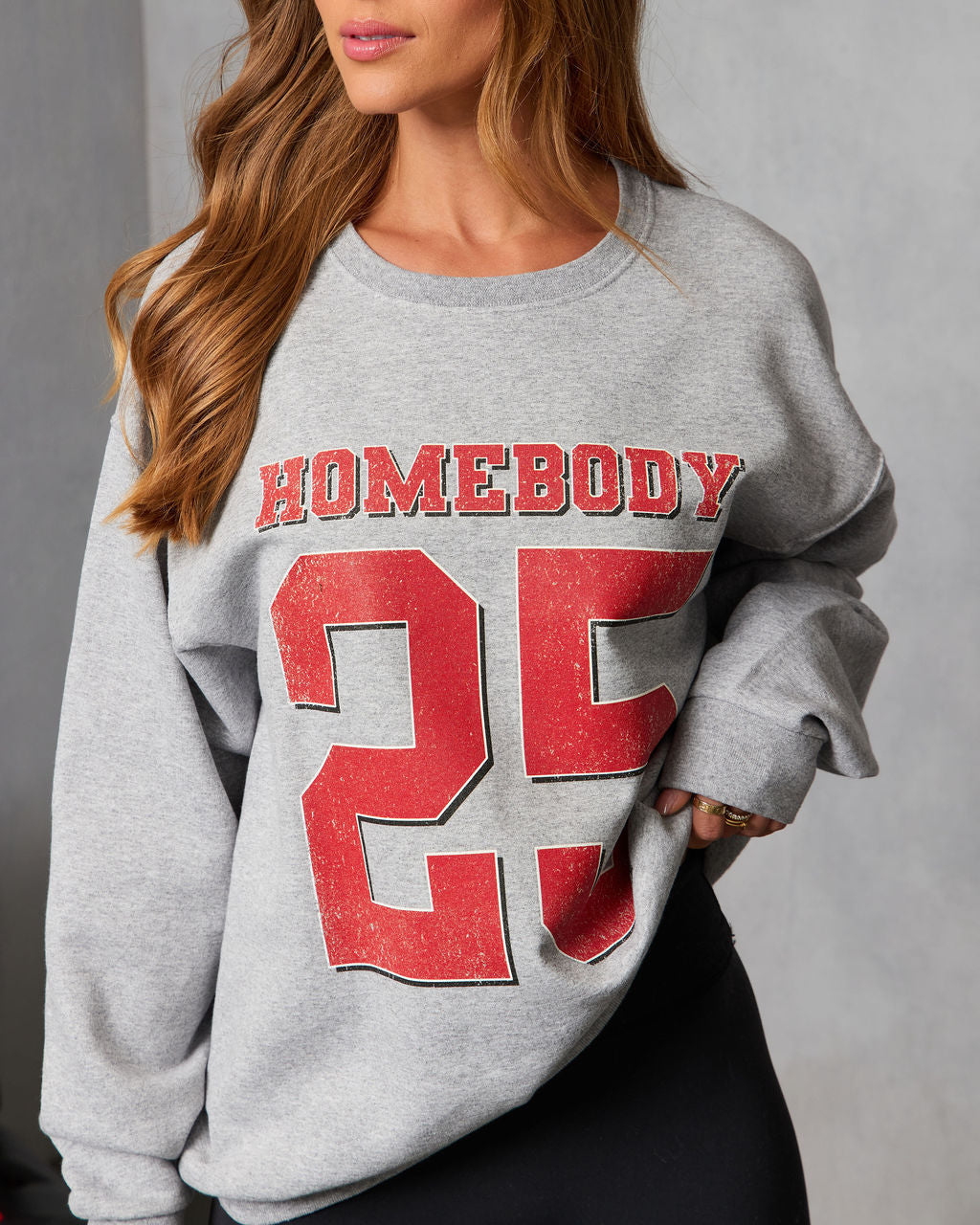 Homebody Varsity 25 Graphic Sweatshirt-Vogue Logic