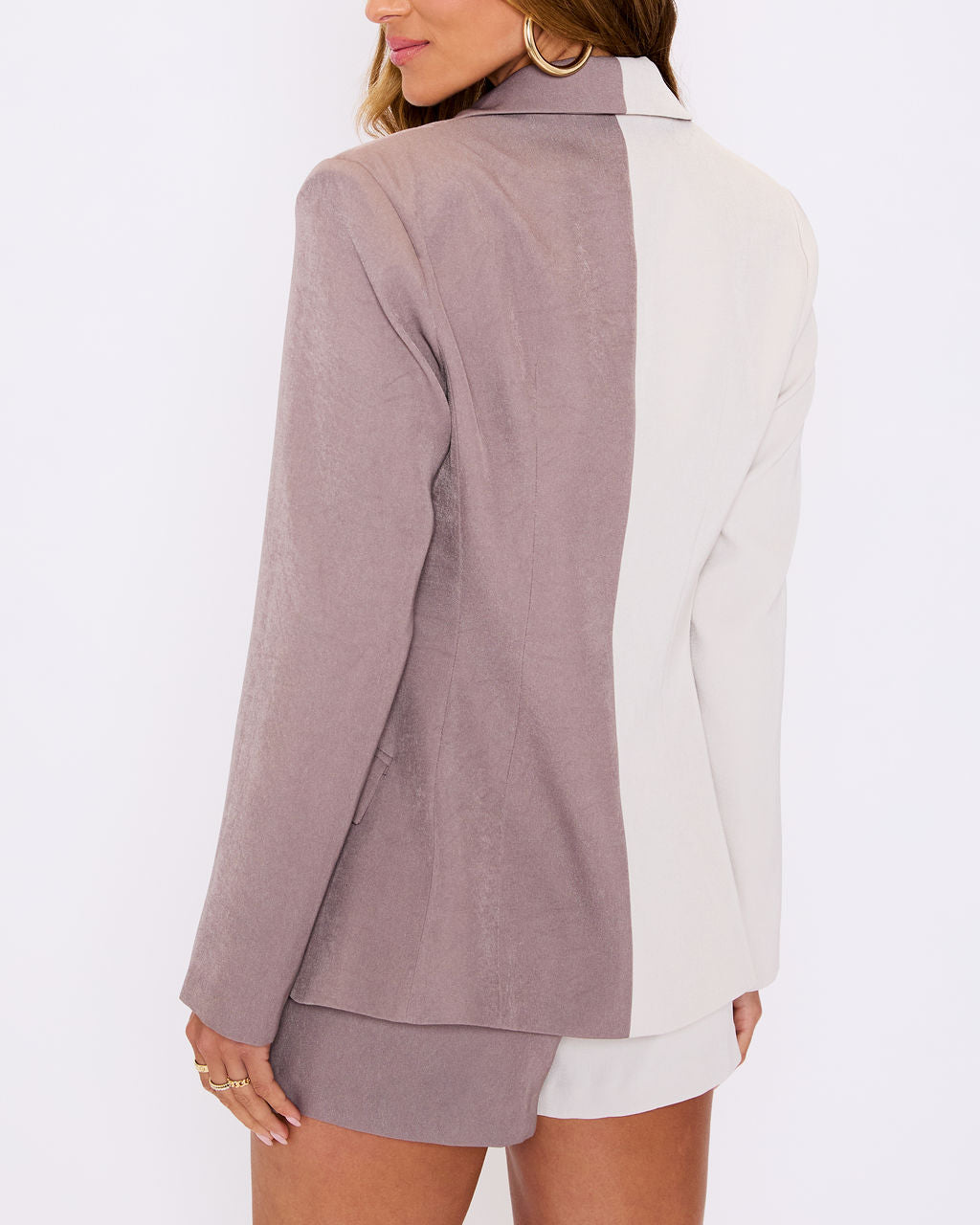 Back To Business Colorblock Blazer-Vogue Logic