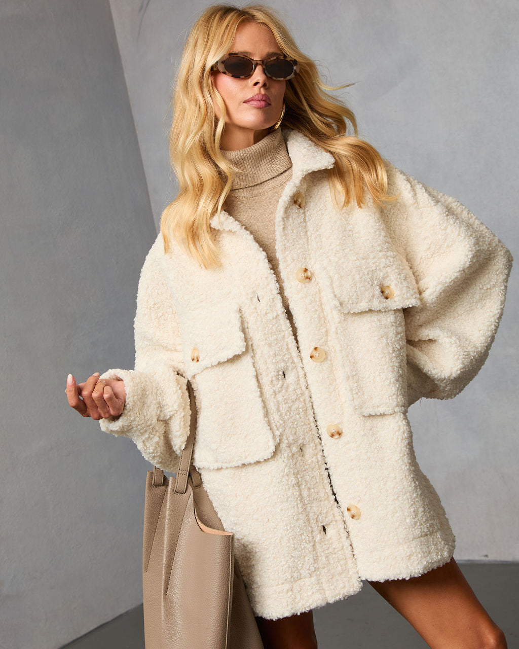 Sunday Cottage Curled Knit Jacket-Vogue Logic