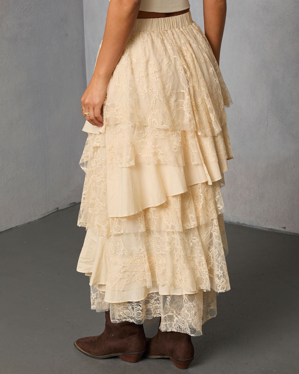 Folklore Fit Lace Maxi Skirt-Vogue Logic