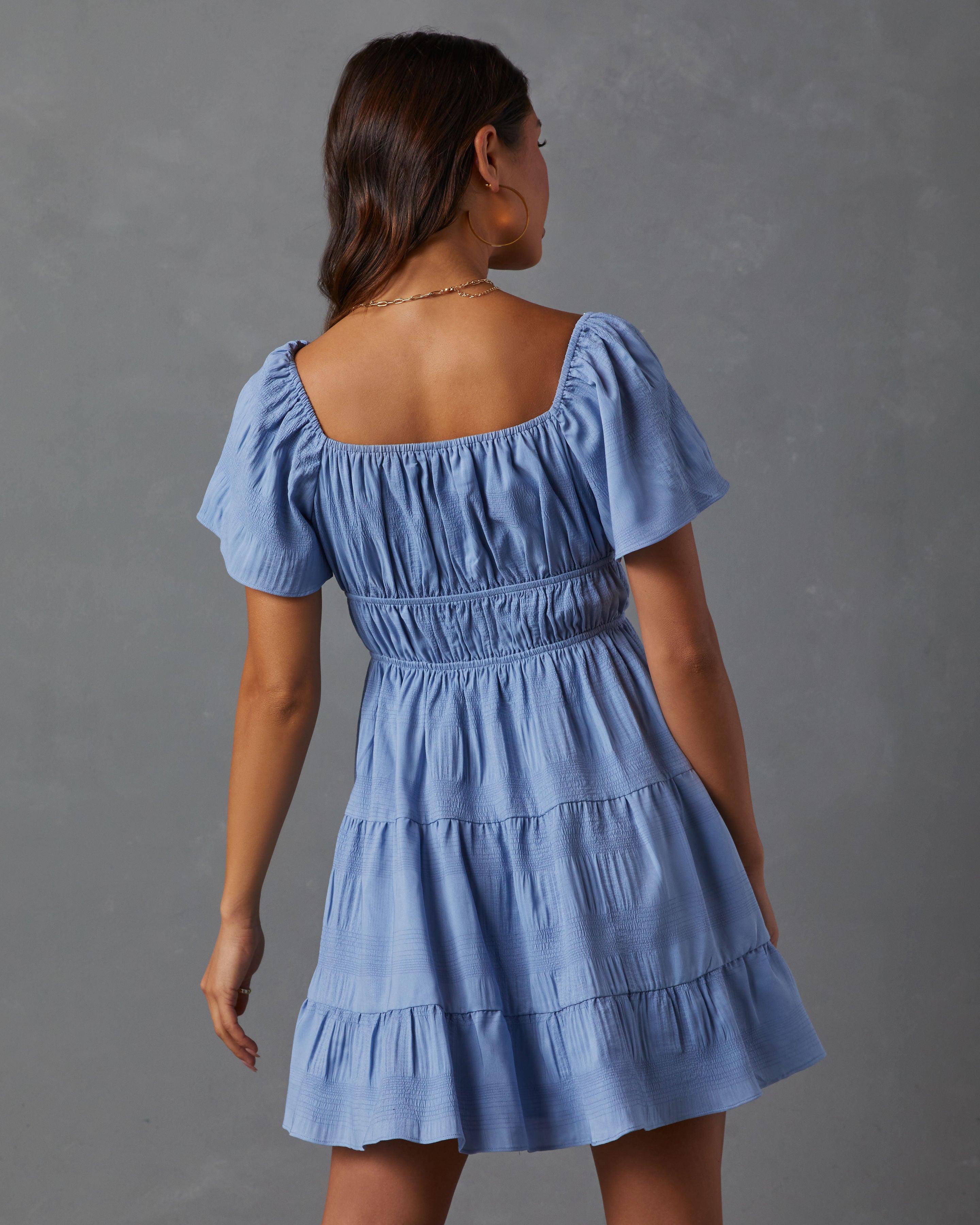 Pure Essence Tiered Babydoll Dress-Vogue Logic