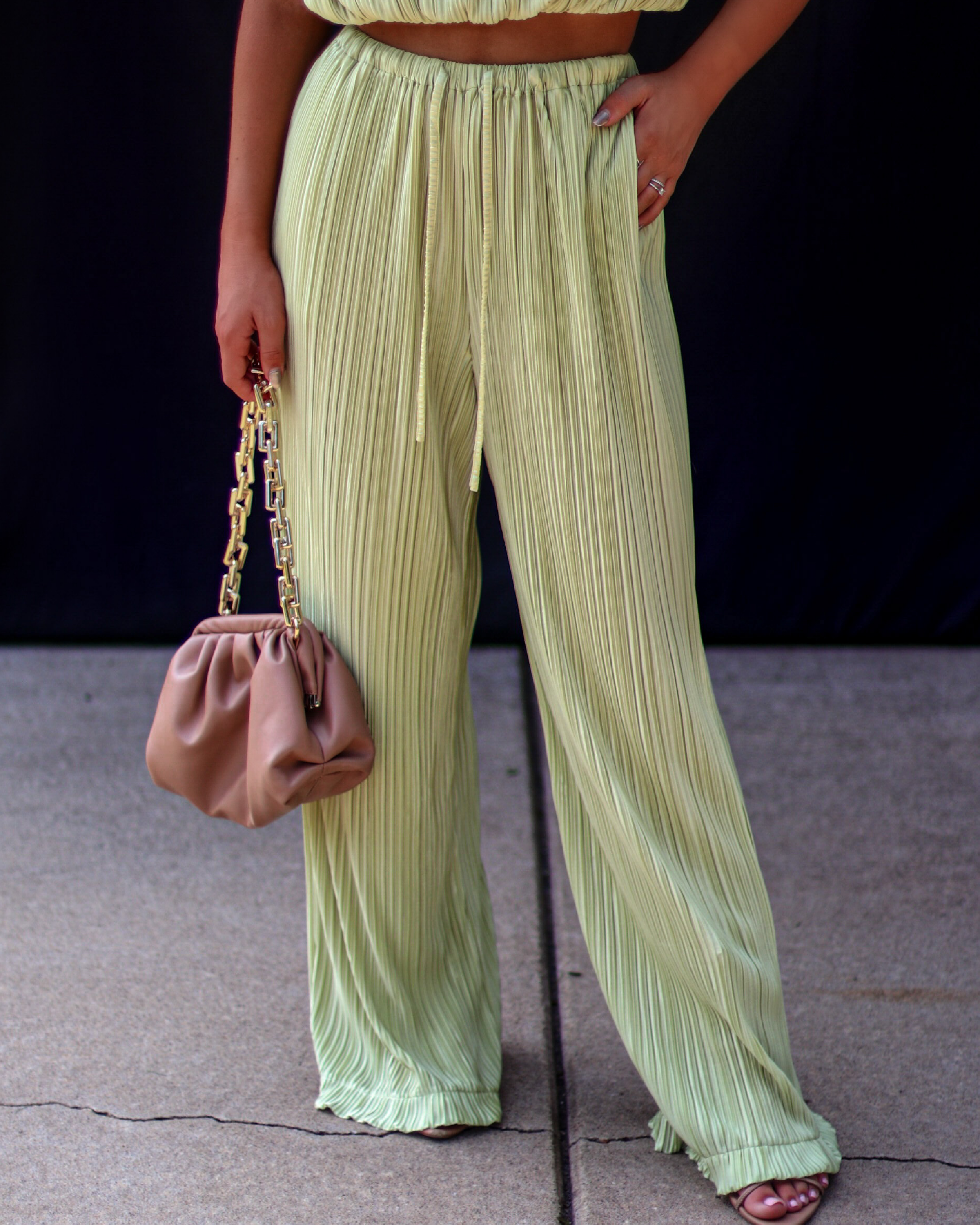 Resort Stay Plisse Wide Leg Pants-Vogue Logic