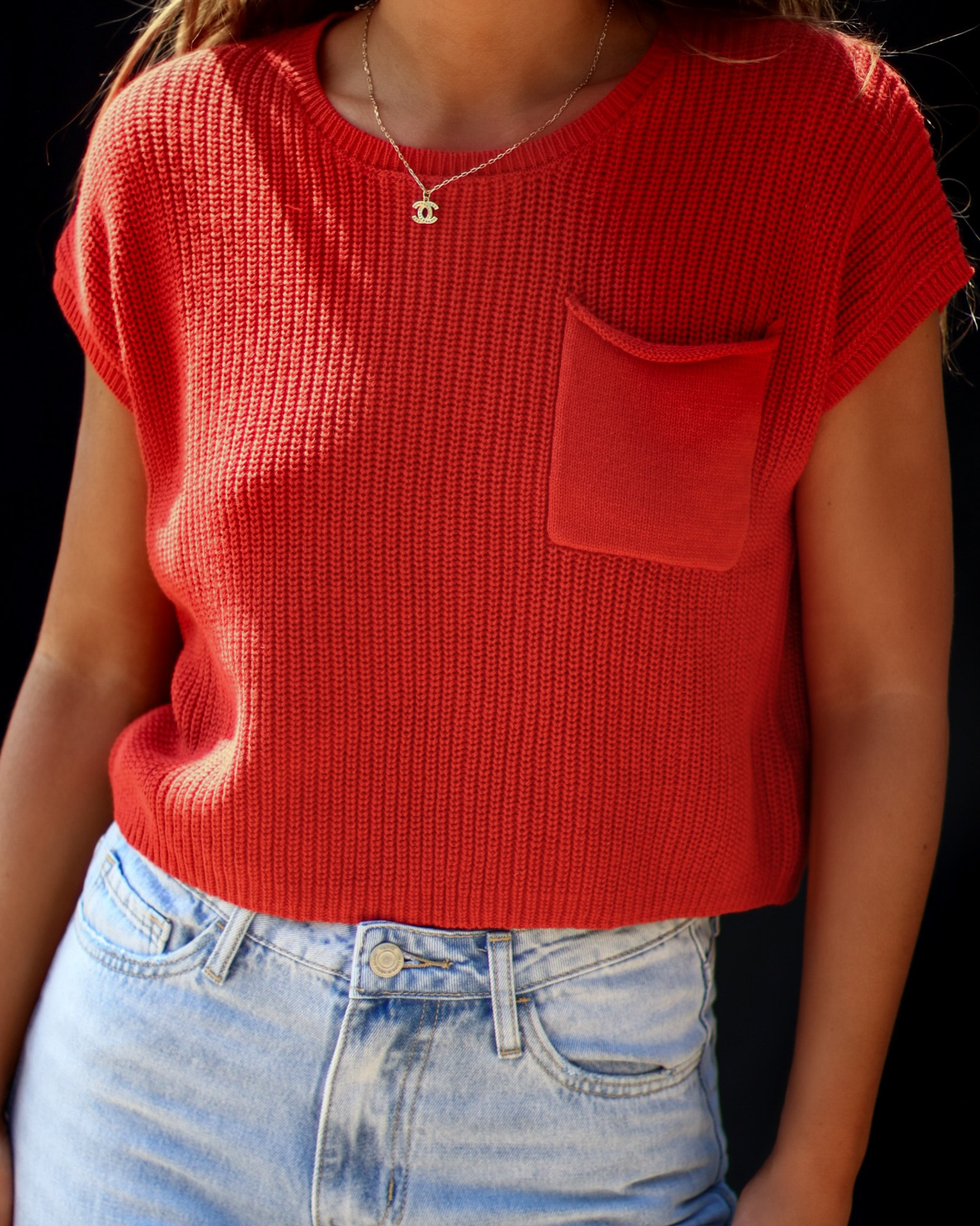Kerry Relaxed Sweater Top-Vogue Logic