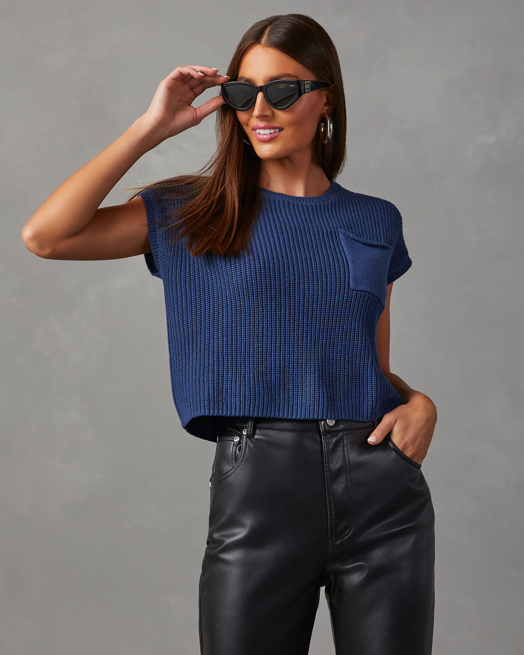 Kerry Relaxed Sweater Top-Vogue Logic