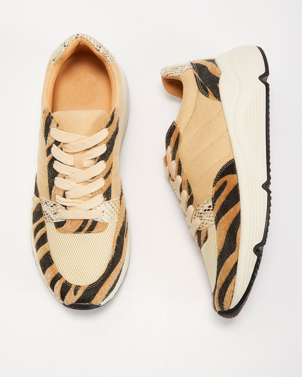 Veda Zebra Print Sneakers-Vogue Logic