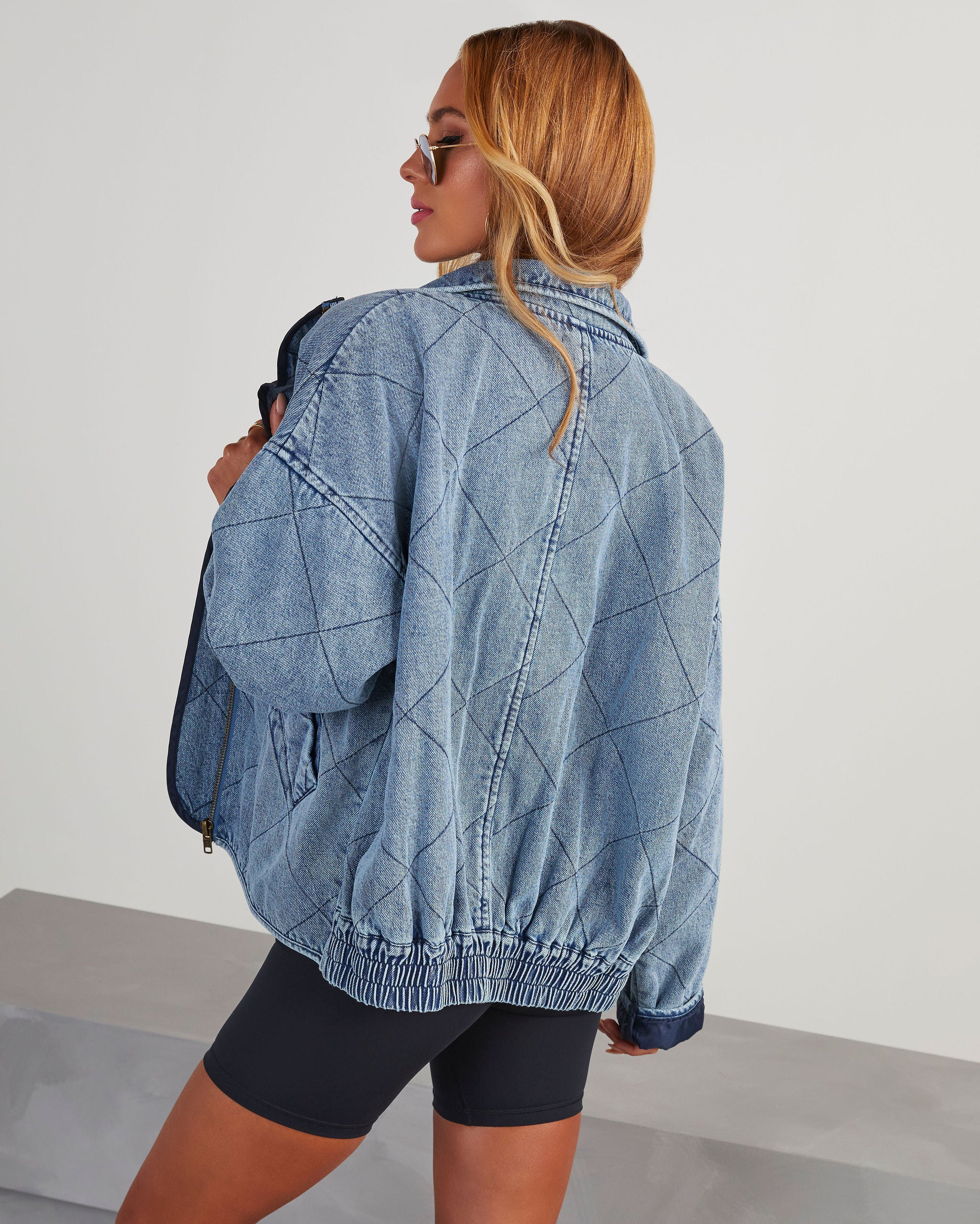 Xander Quilted Denim Jacket-Vogue Logic