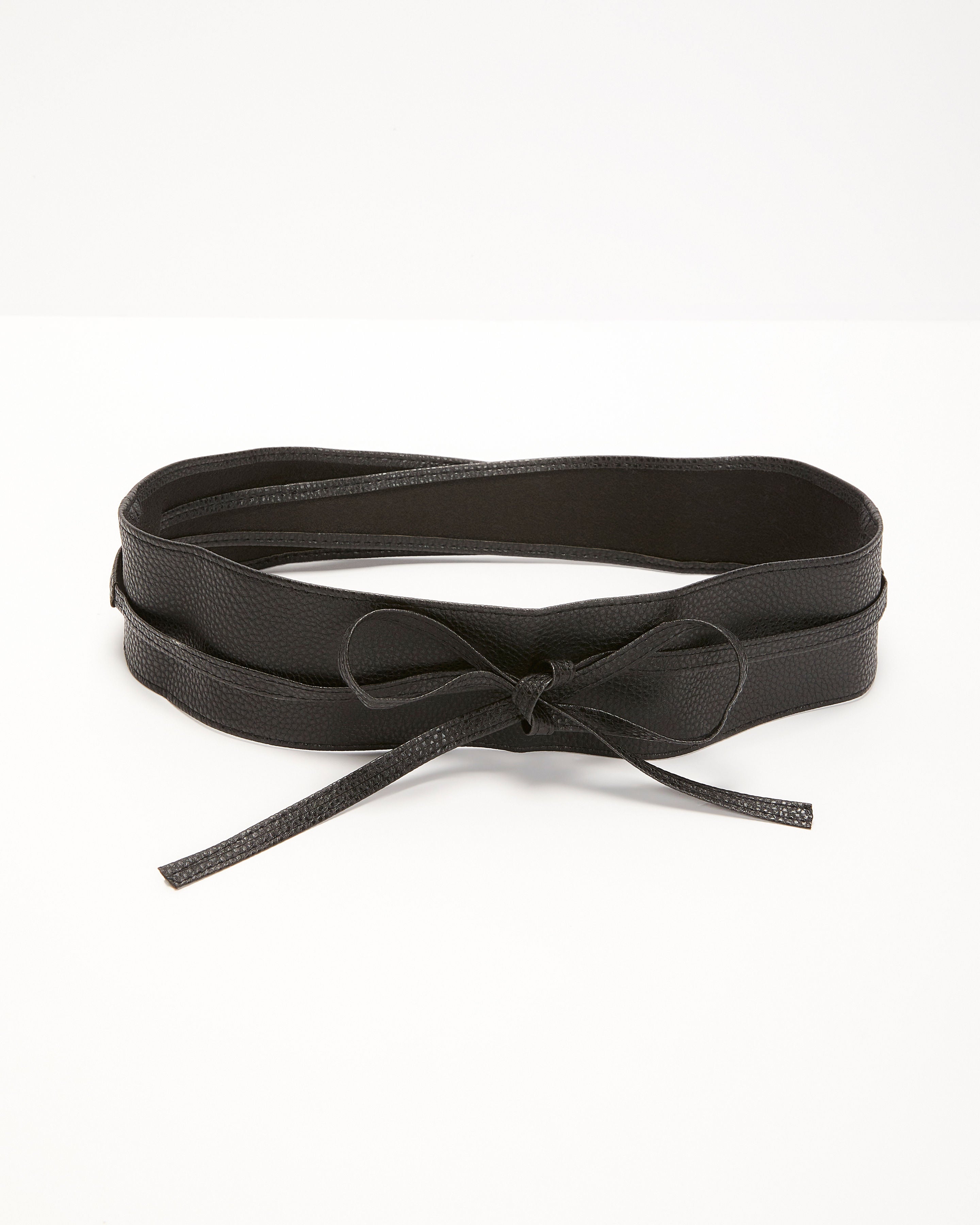 Willard Faux Leather Obi Belt-Vogue Logic