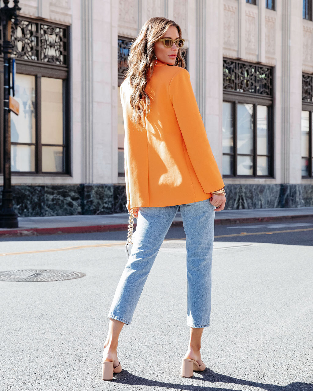 Beaming Cotton Pocketed Blazer-Vogue Logic