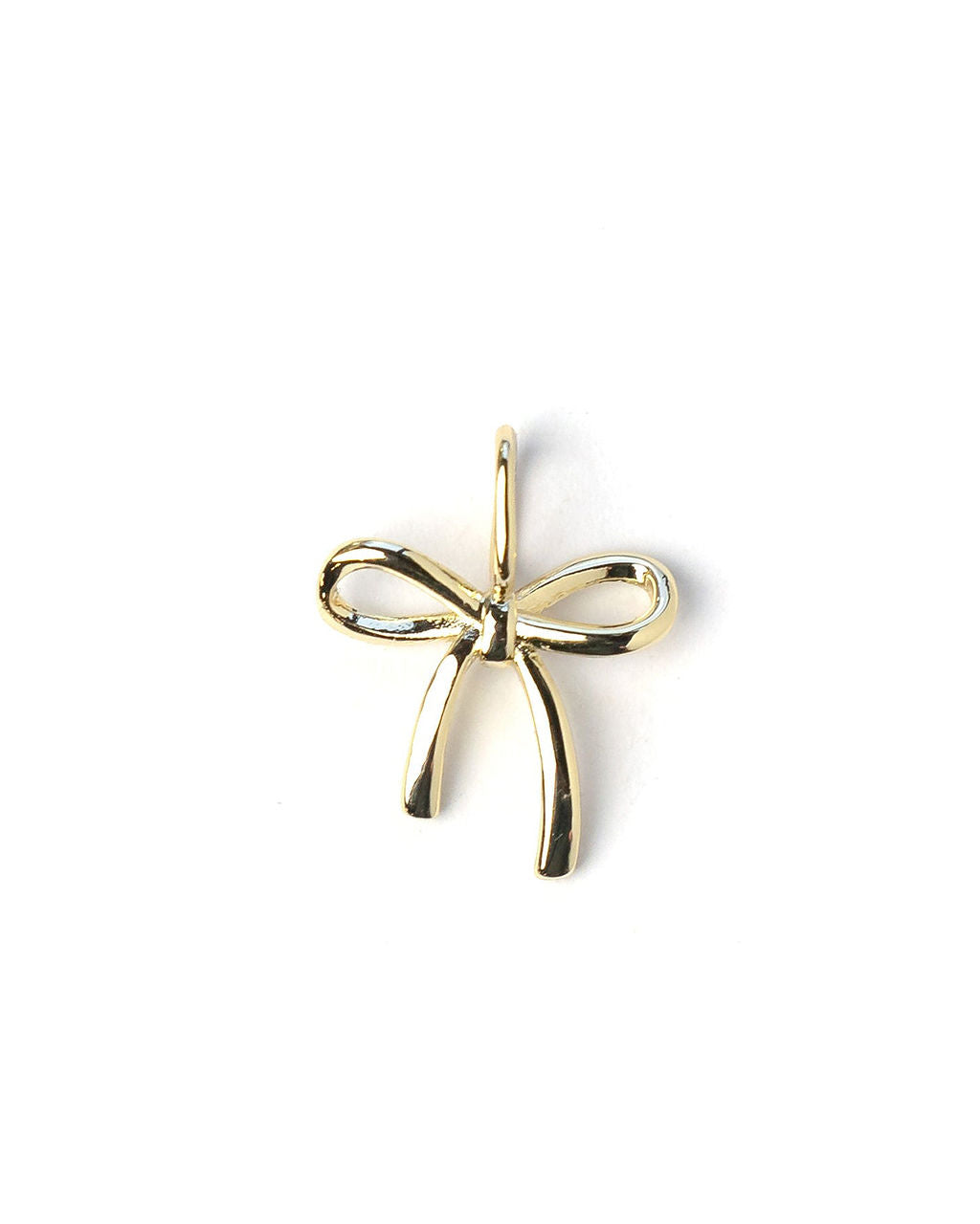 Elegant Bow 14k Plated Charm-Vogue Logic