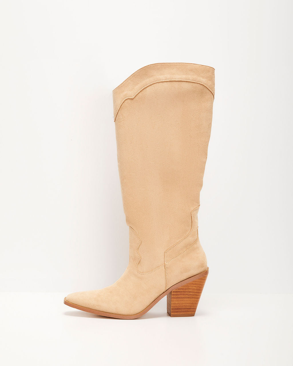 Carlisle Suede Heeled Boots-Vogue Logic