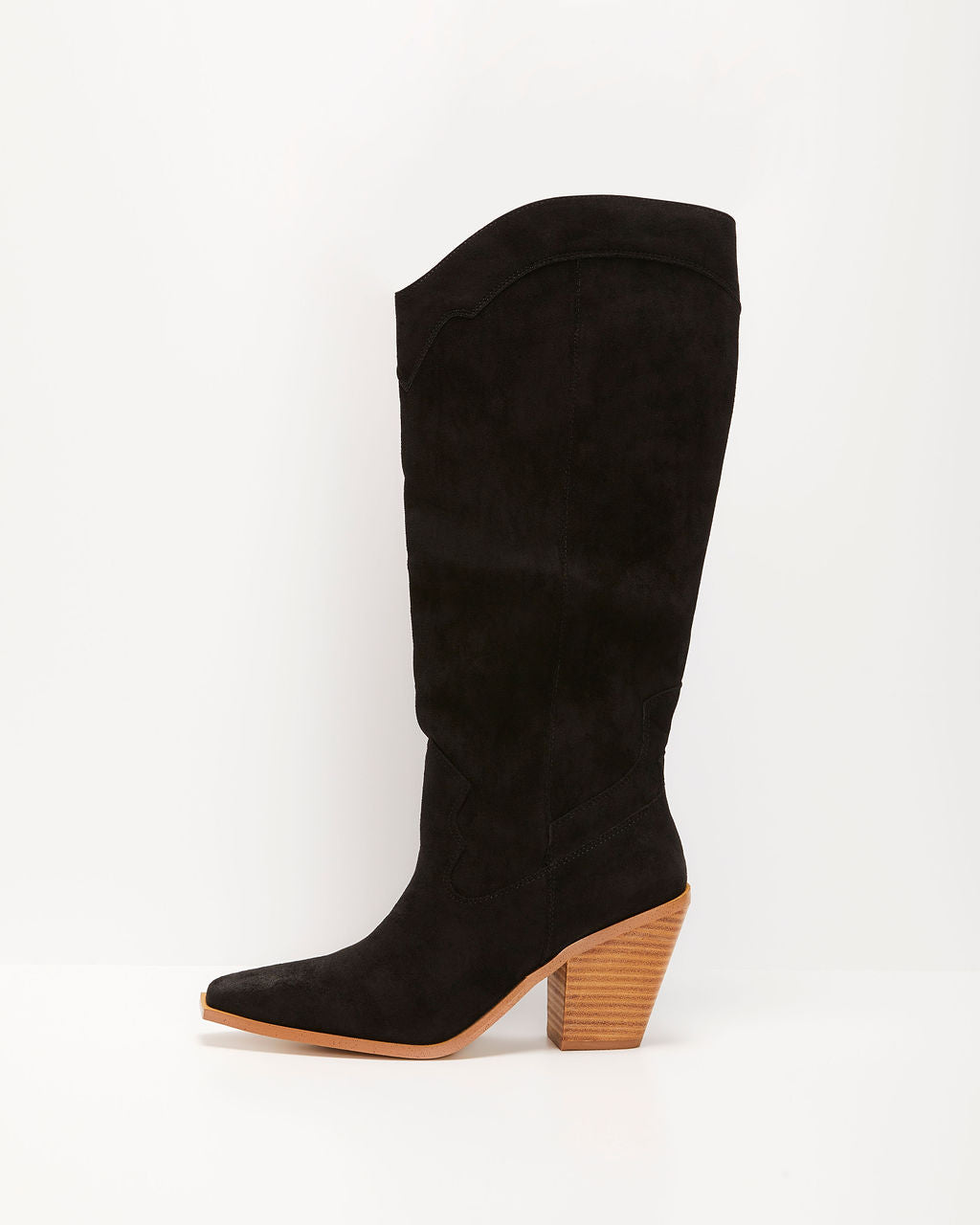 Carlisle Suede Heeled Boots-Vogue Logic