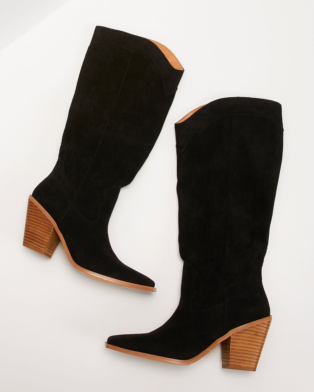 Carlisle Suede Heeled Boots-Vogue Logic