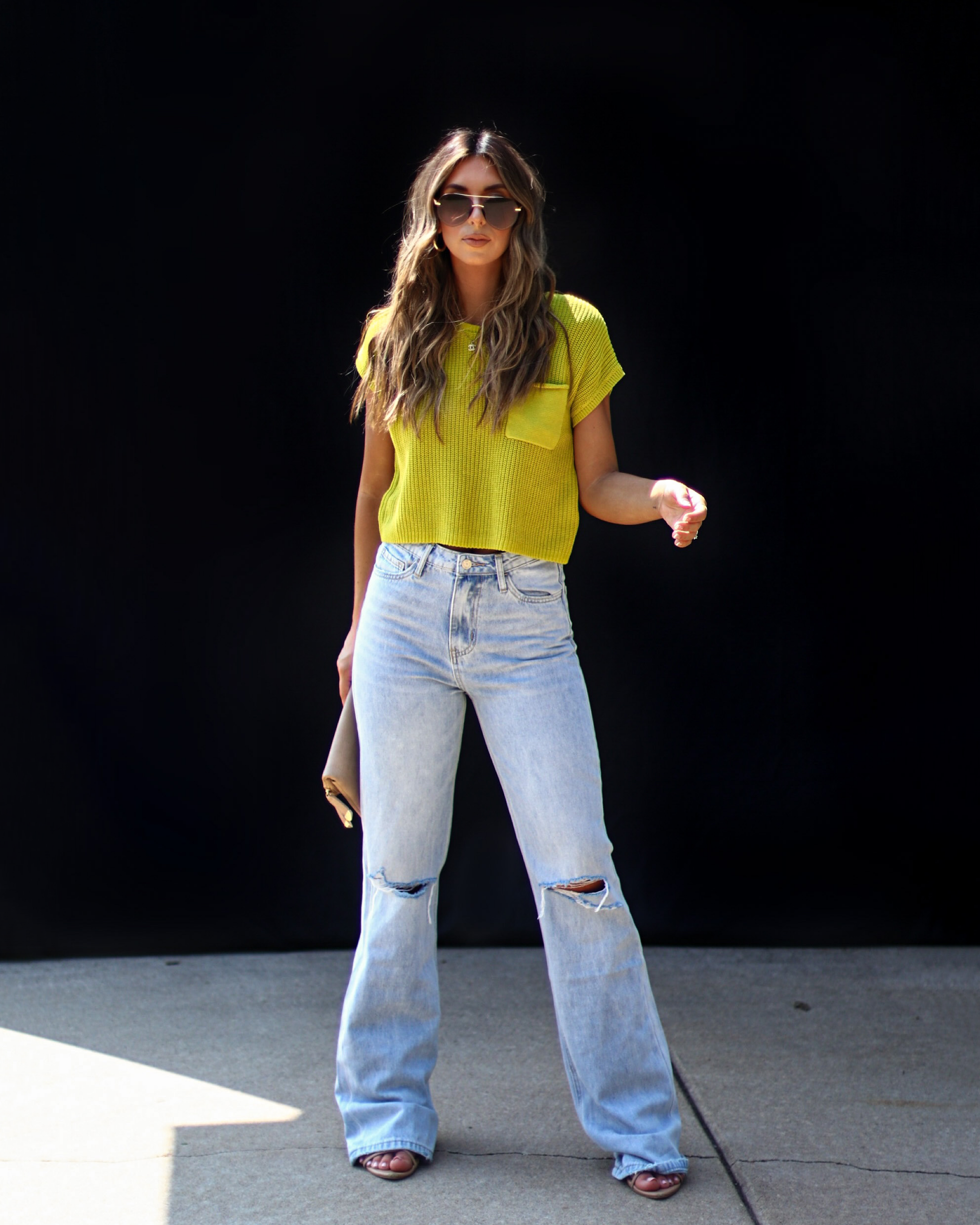 Kerry Relaxed Sweater Top-Vogue Logic