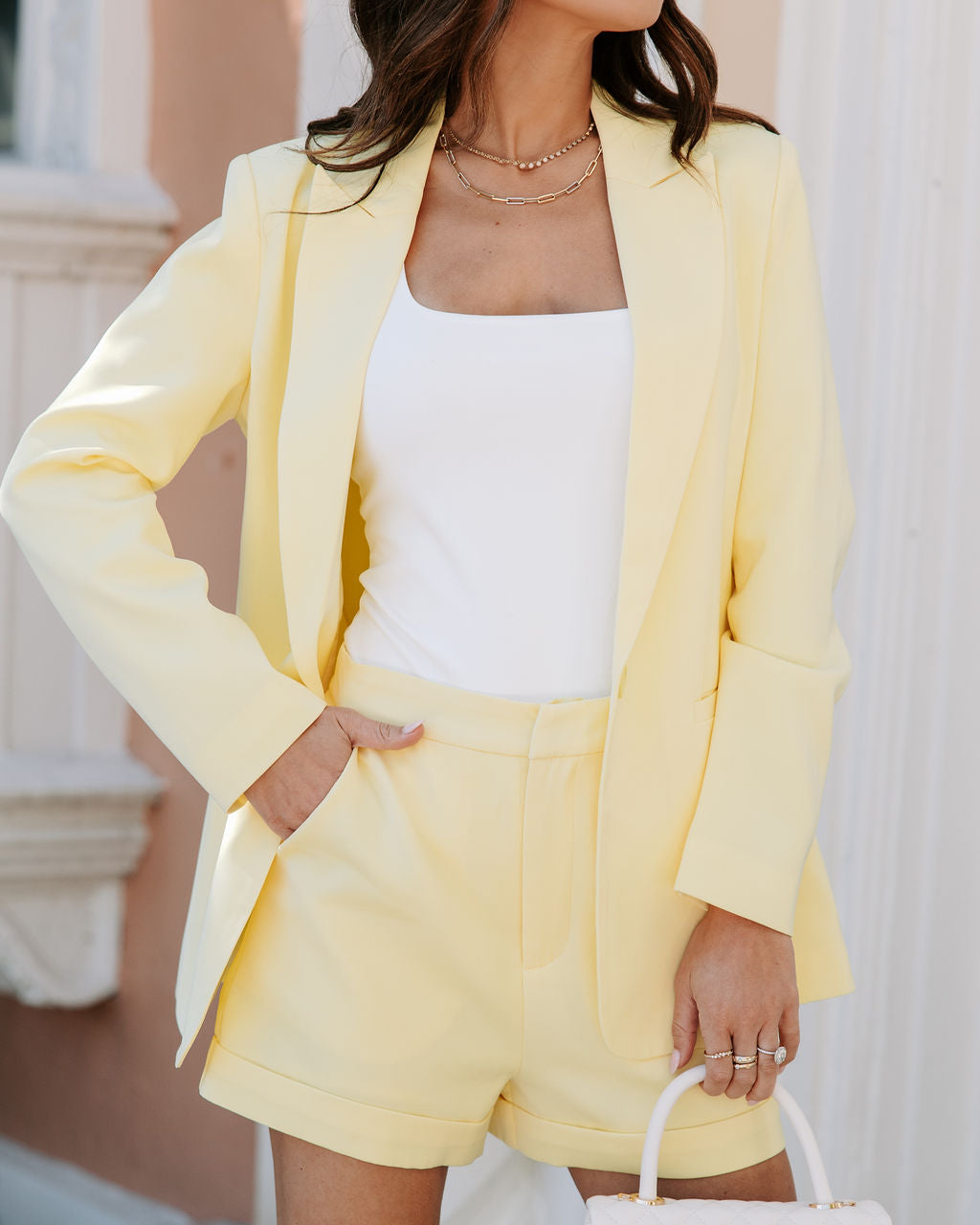 Standards Pocketed Tailored Shorts-Vogue Logic