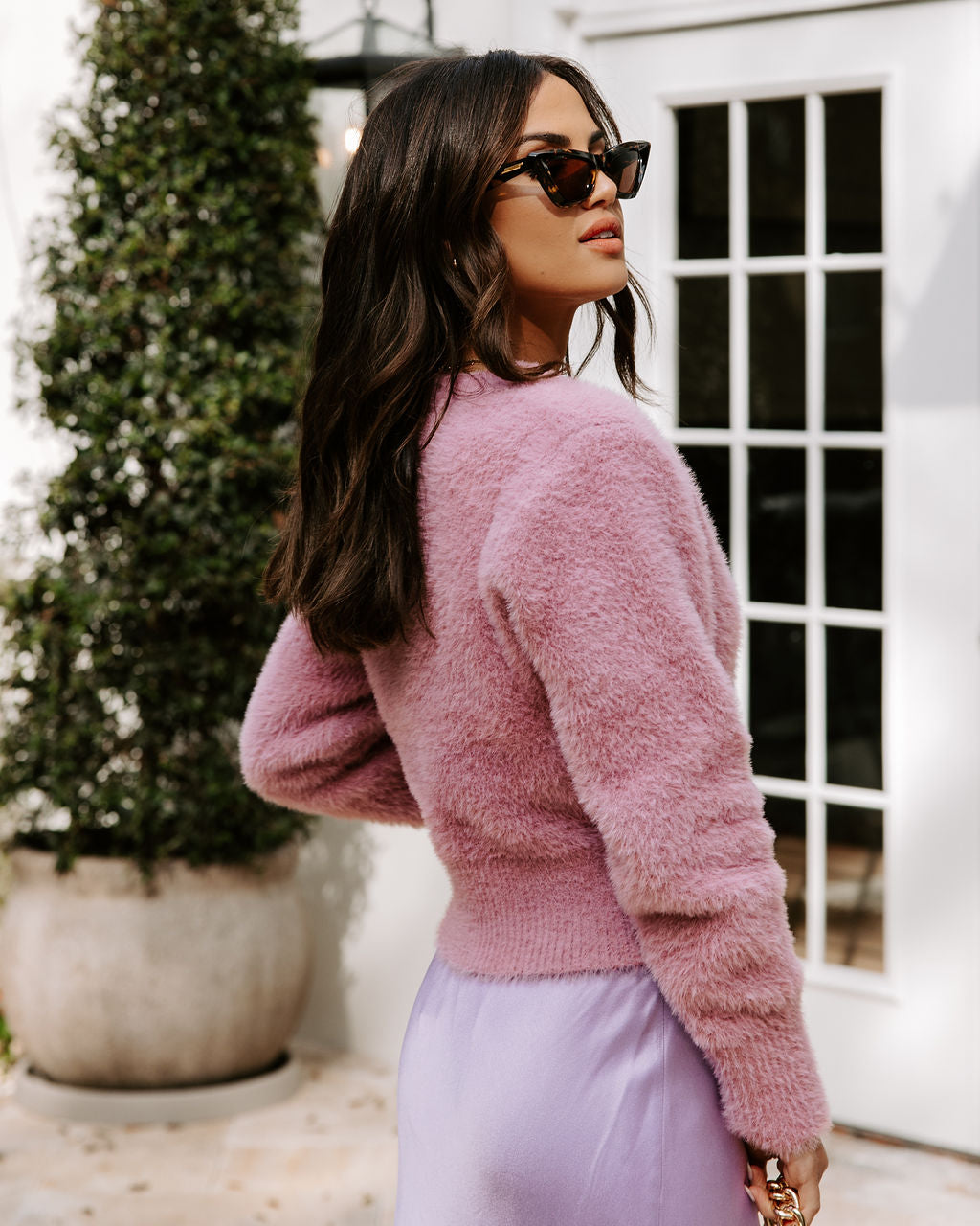 Be Still My Heart Fuzzy Knit Button Front Cardigan-Vogue Logic