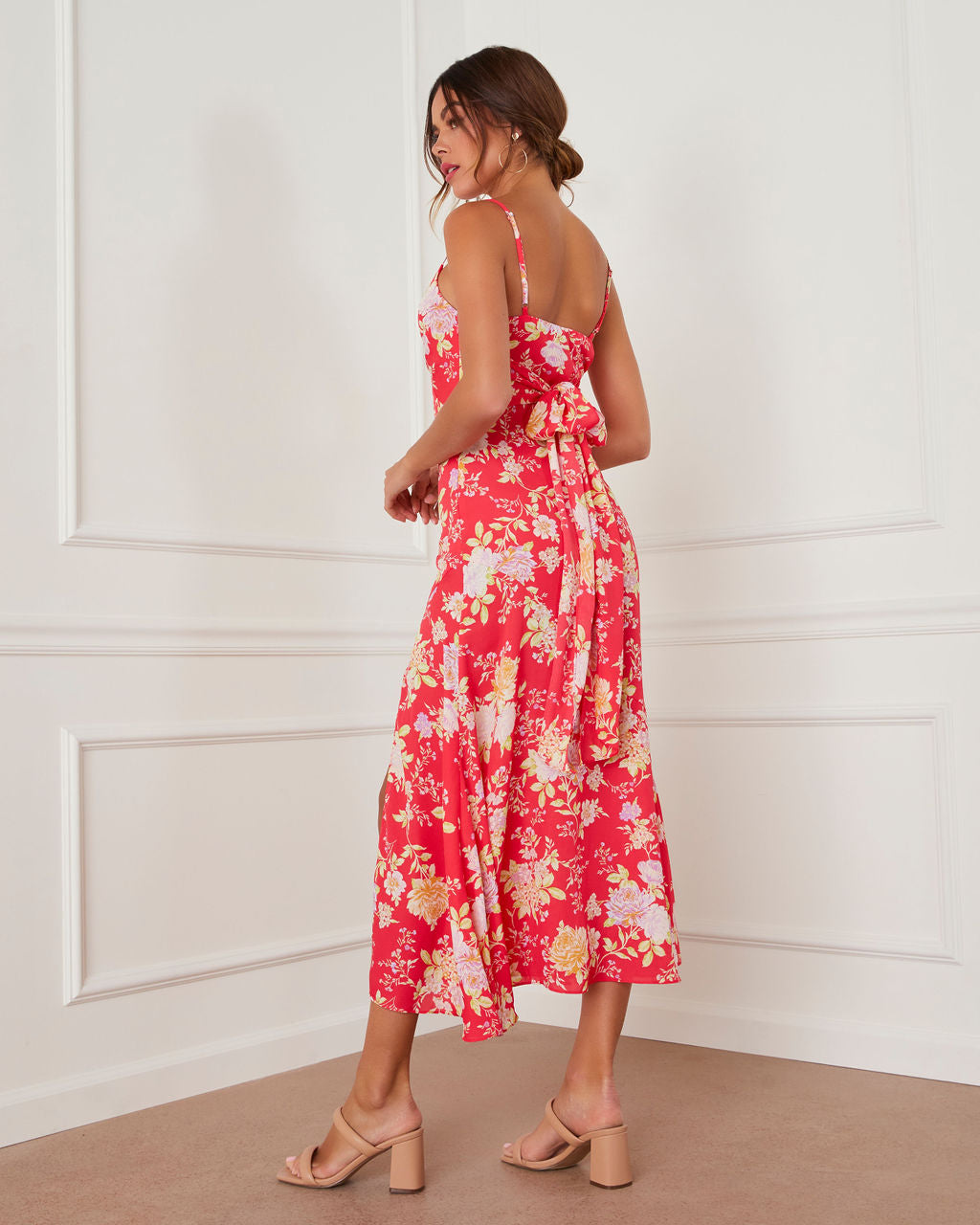 Blossoming Wildflower Midi Dress-Vogue Logic