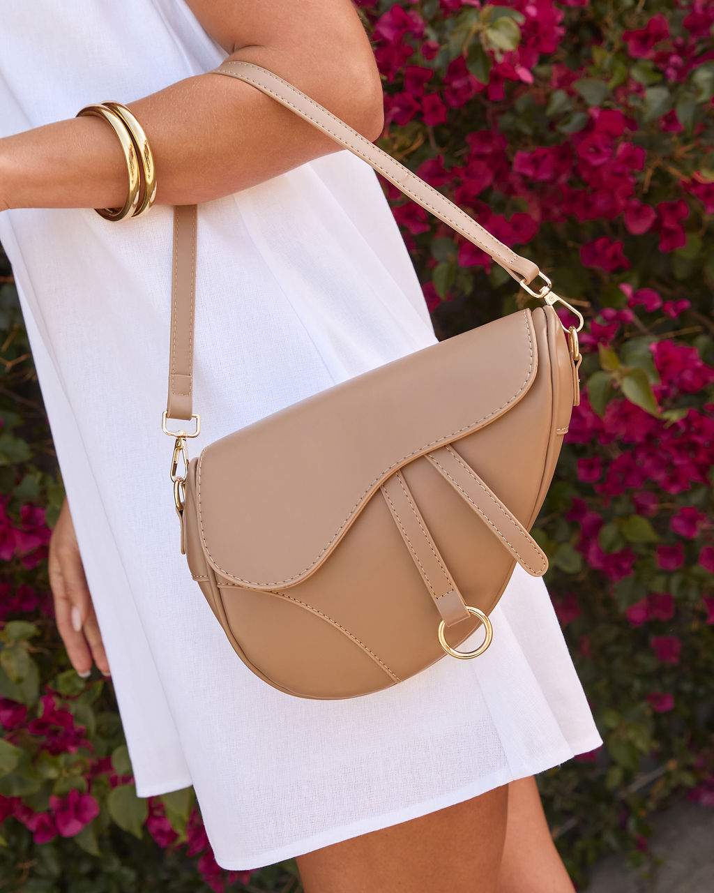 Nessah Saddle Shoulder Bag-Vogue Logic