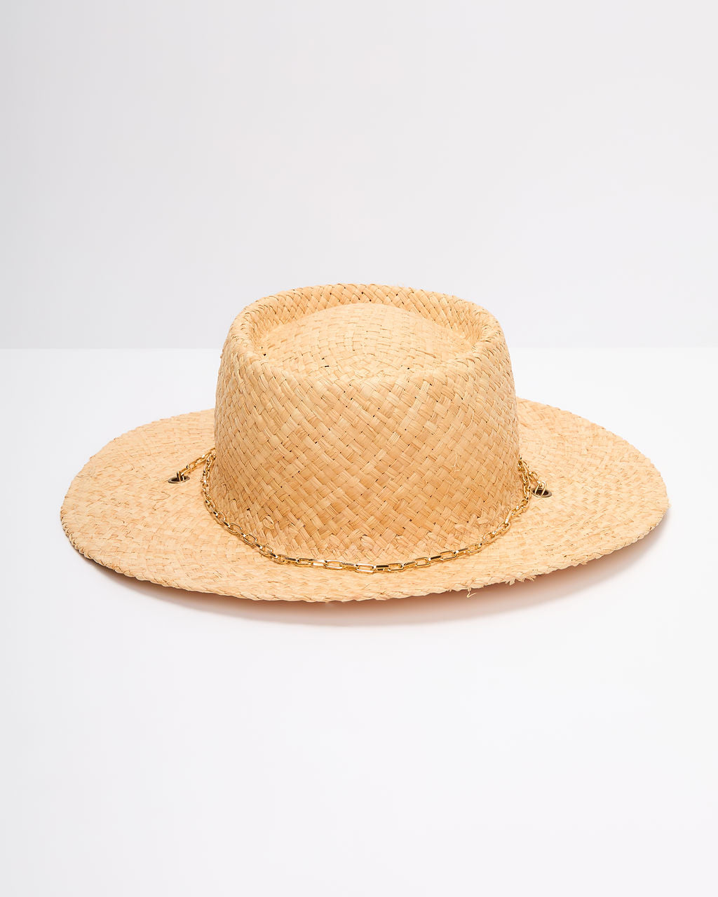 Vaycay Nomad Chain Link Straw Hat-Vogue Logic