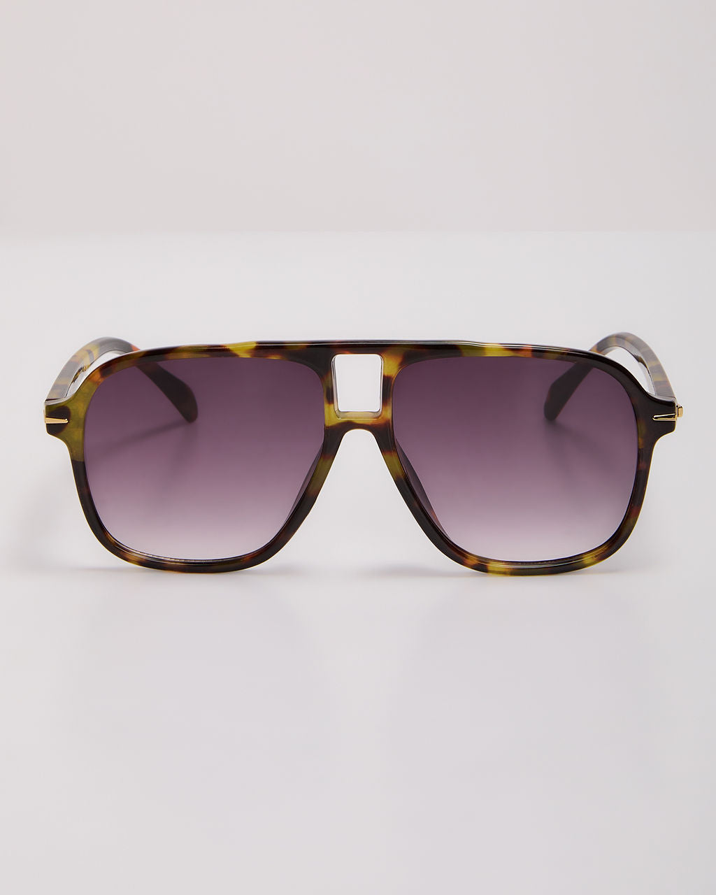 Capriana Large Tortoise Aviator Sunglasses-Vogue Logic