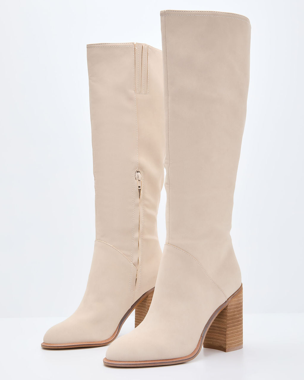 Always Here Block Heel Knee High Boots-Vogue Logic