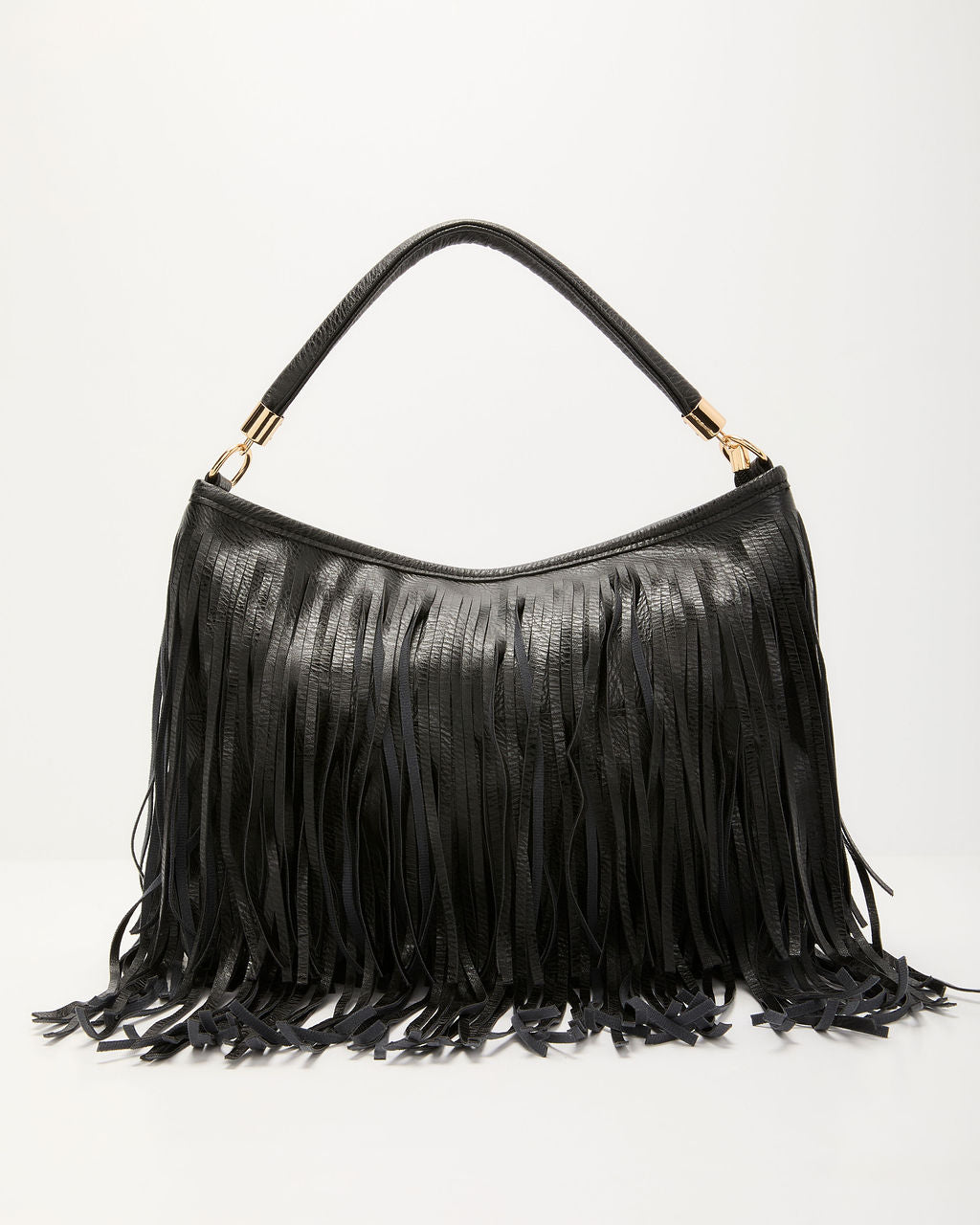 Marna Fringe Faux Leather Bag-Vogue Logic