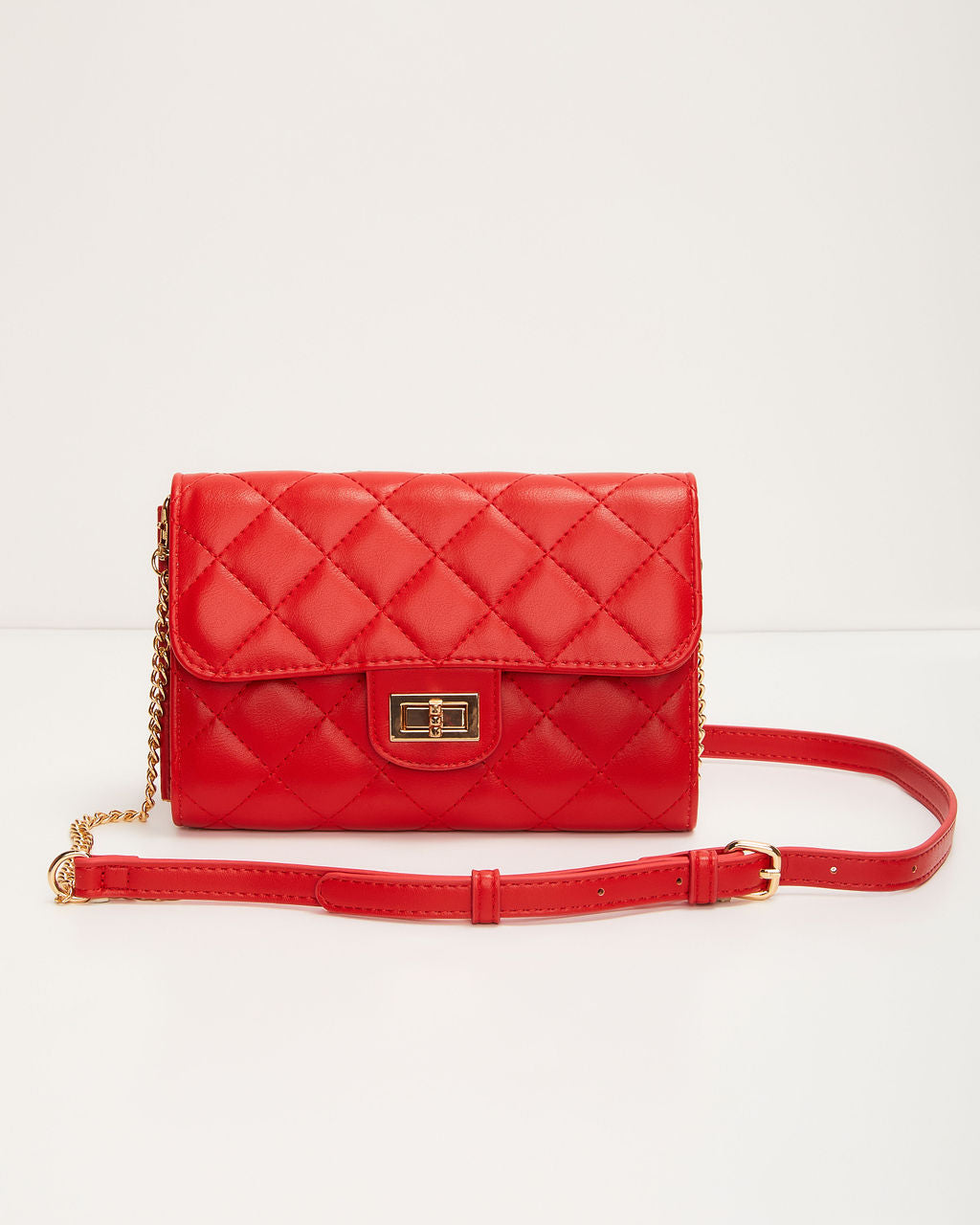 Landry Quilted Faux Leather Crossbody Bag-Vogue Logic