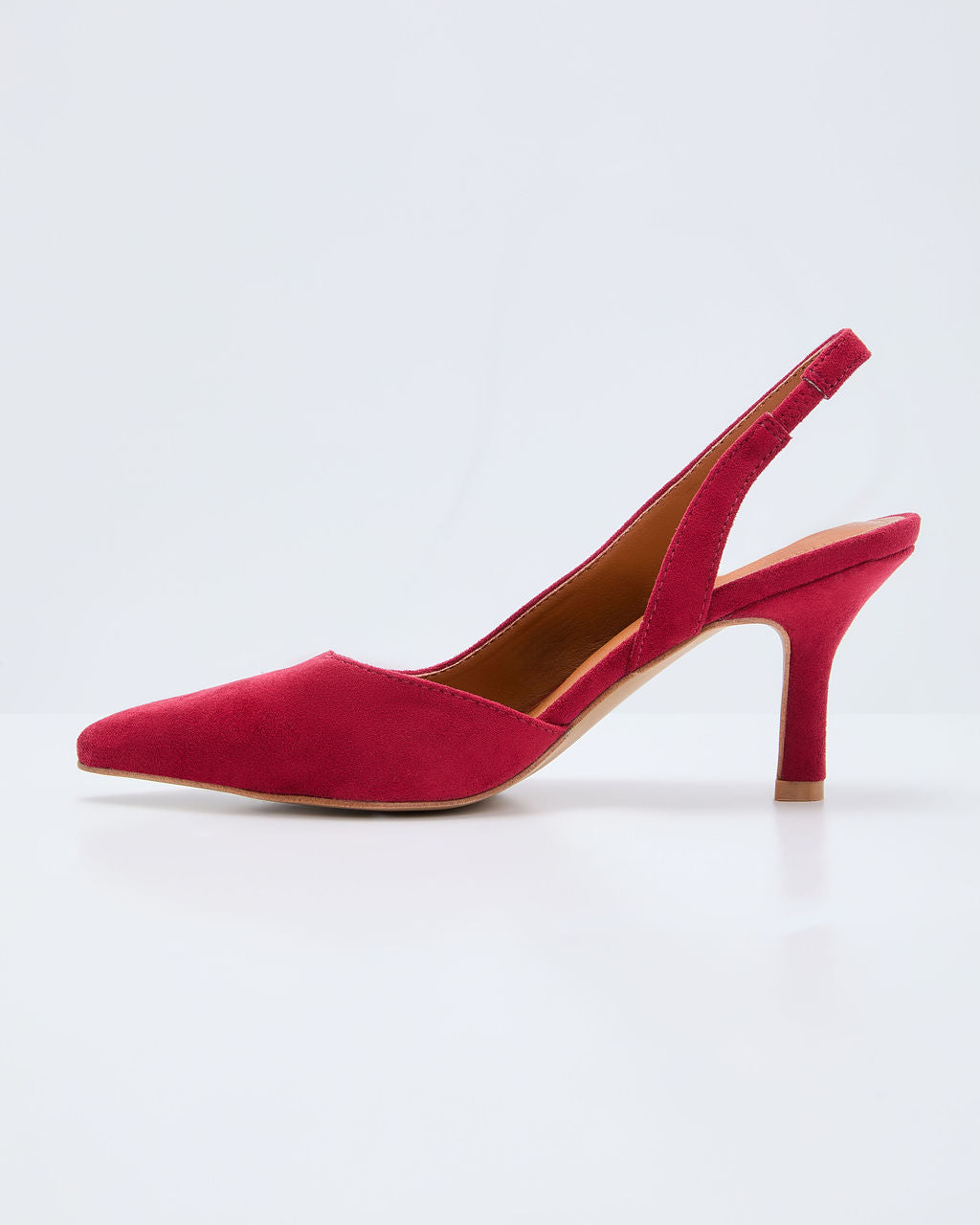 Kessie Suede Slingback Heels-Vogue Logic
