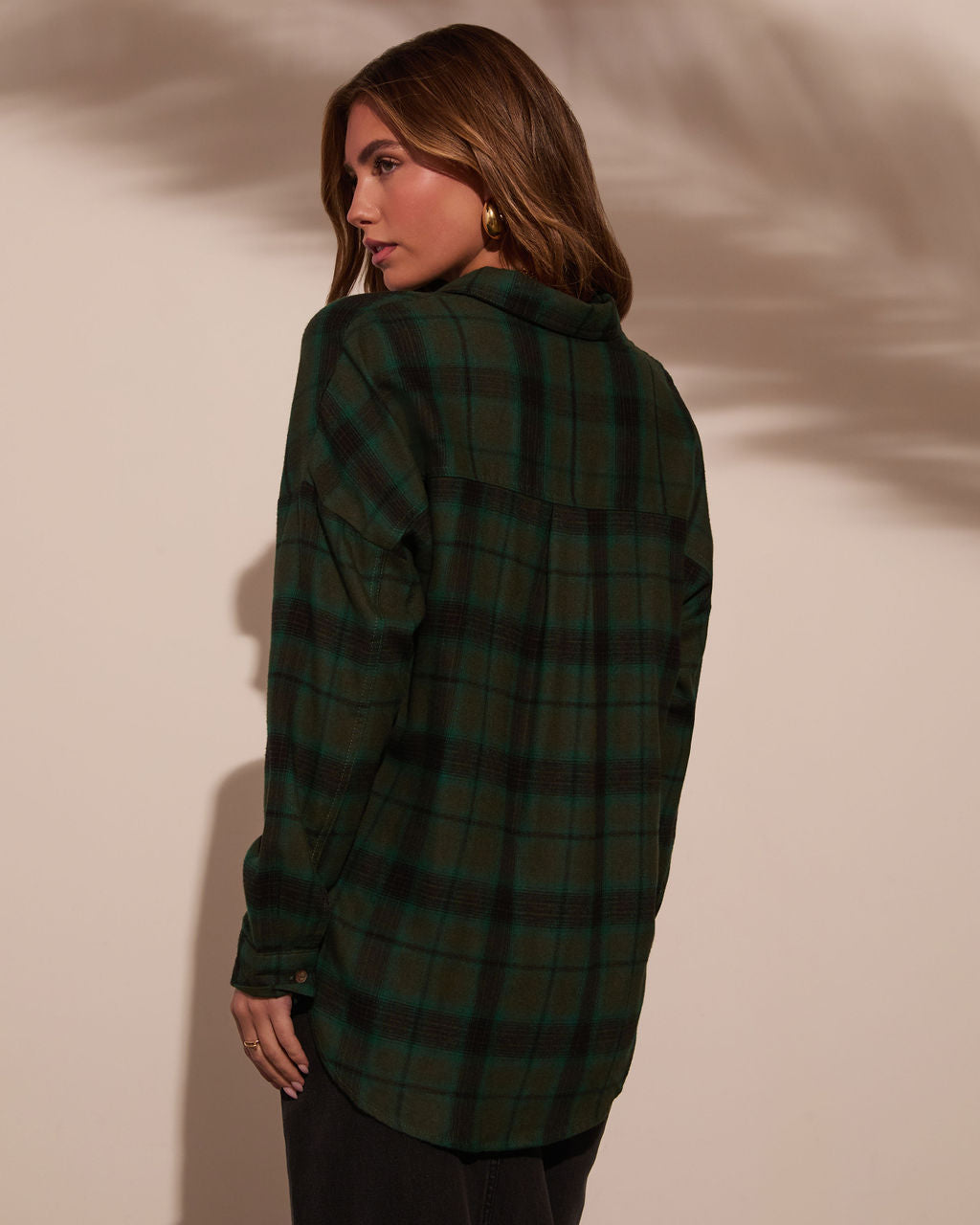 Silvie Plaid Button Down Top-Vogue Logic