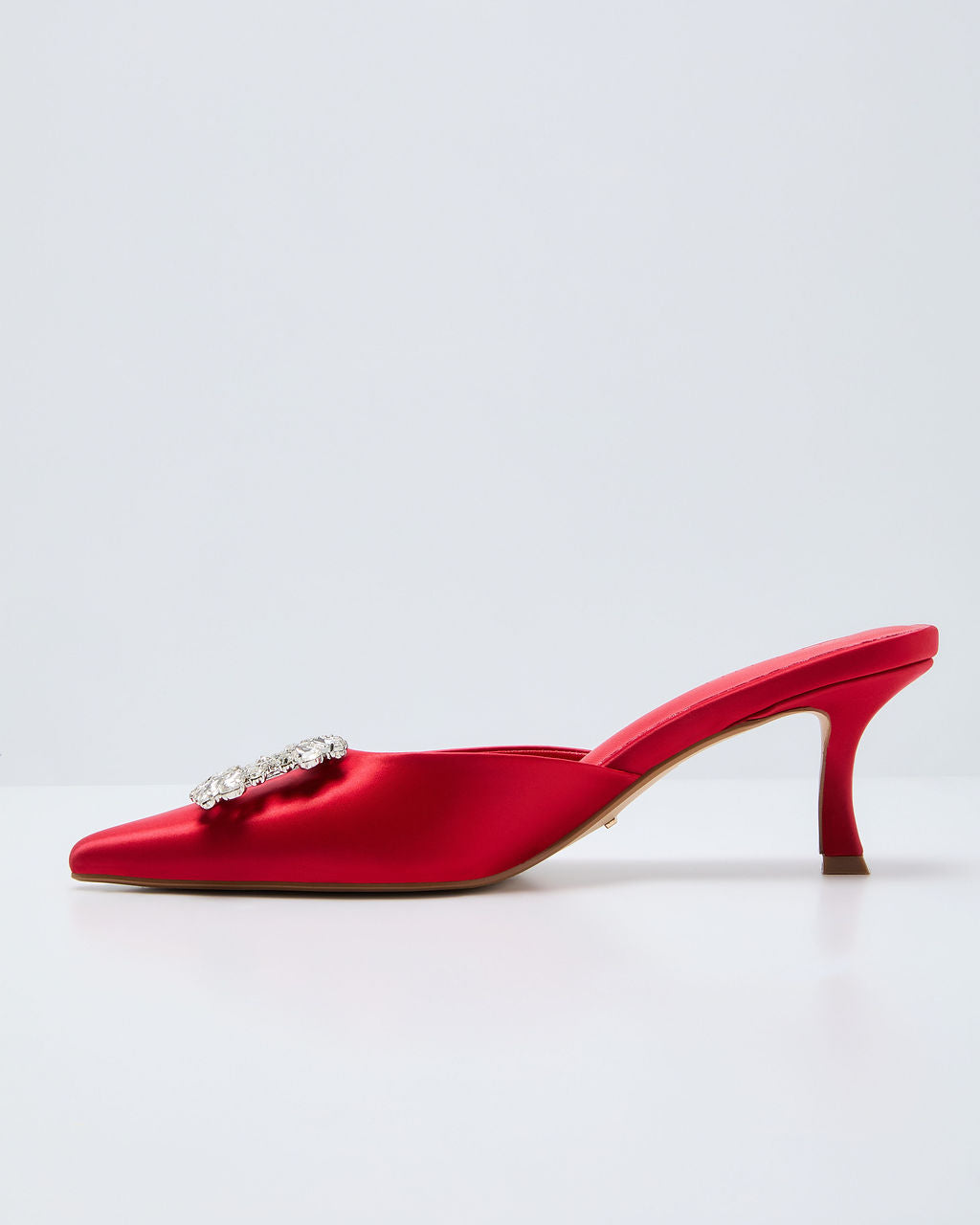 Lets Dance Rhinestone Buckle Mule-Vogue Logic