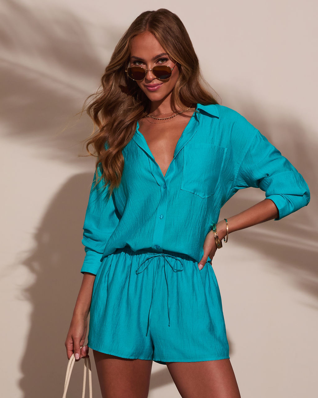 Sindie Drawstring Shorts-Vogue Logic