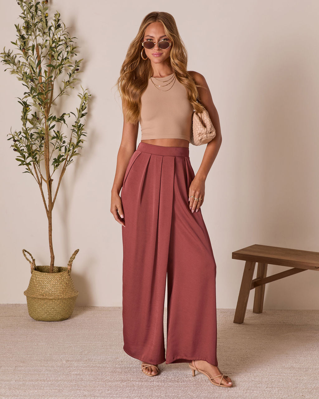 Roselynd Wide Leg Pants-Vogue Logic