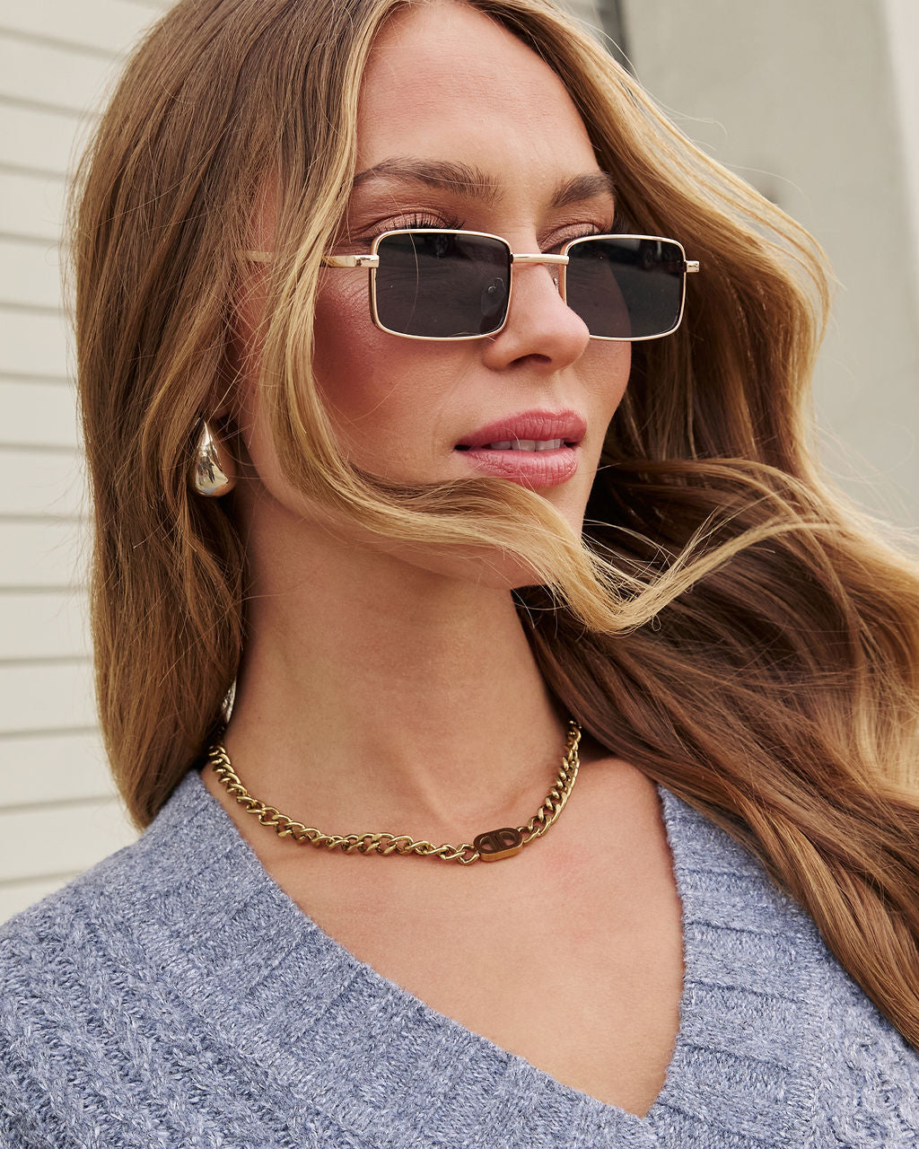 Hudson Square Lens Sunglasses-Vogue Logic