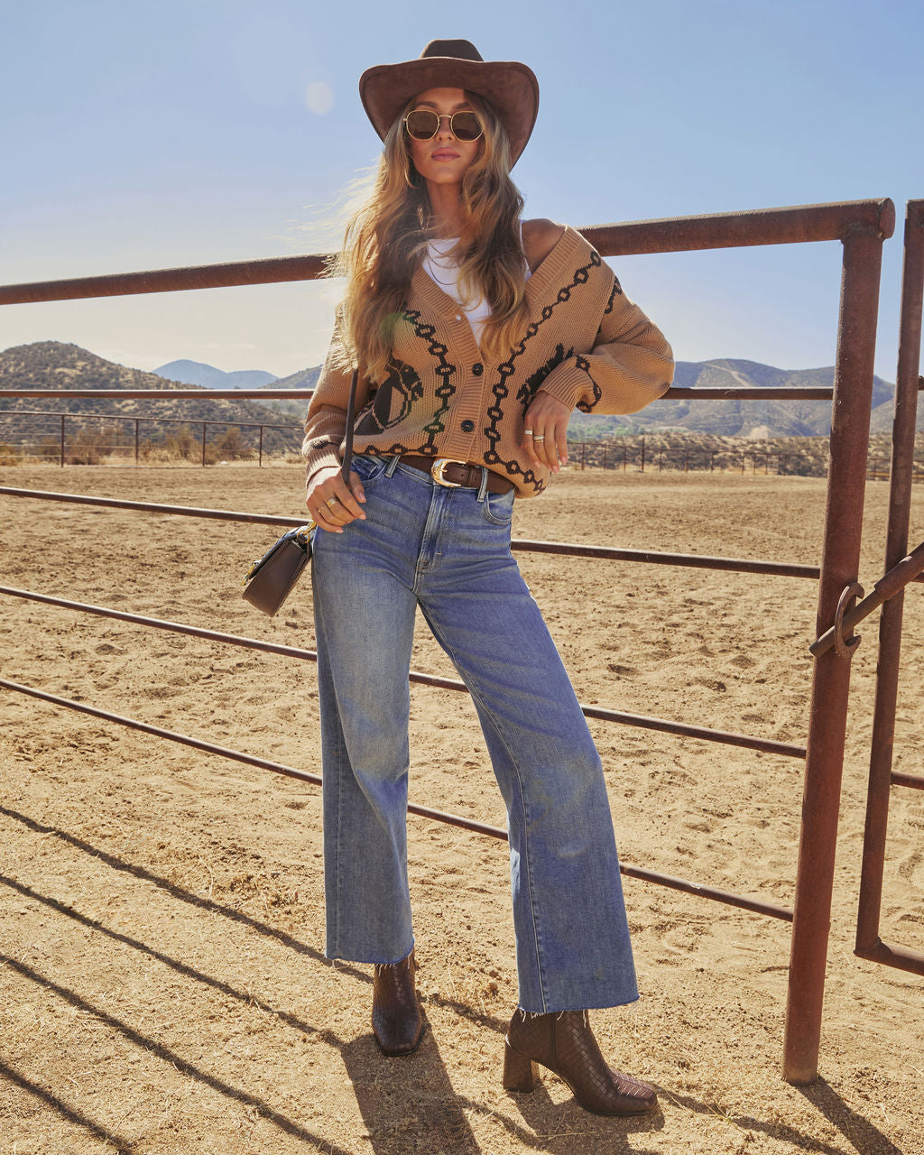 Mane Layer Horse Motif Cardigan-Vogue Logic